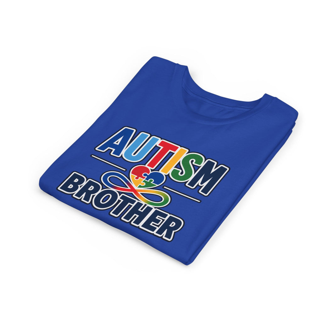 Autism Brother Youth Tee | Puzzle Heart Infinity Awareness Shirt