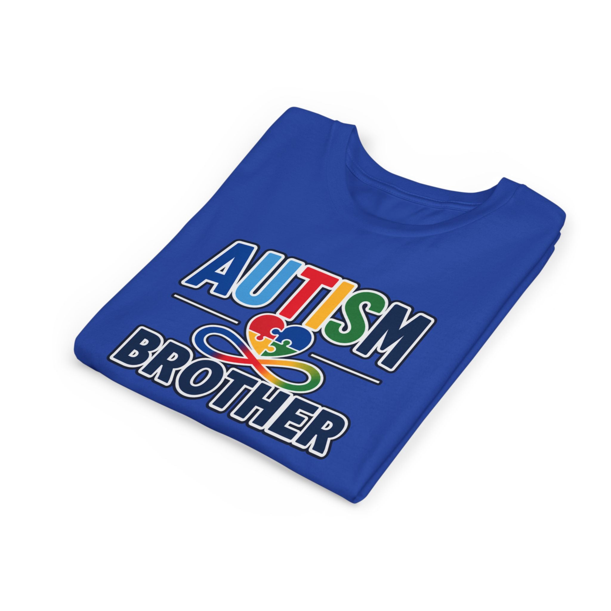 Autism Brother Youth Tee | Puzzle Heart Infinity Awareness Shirt