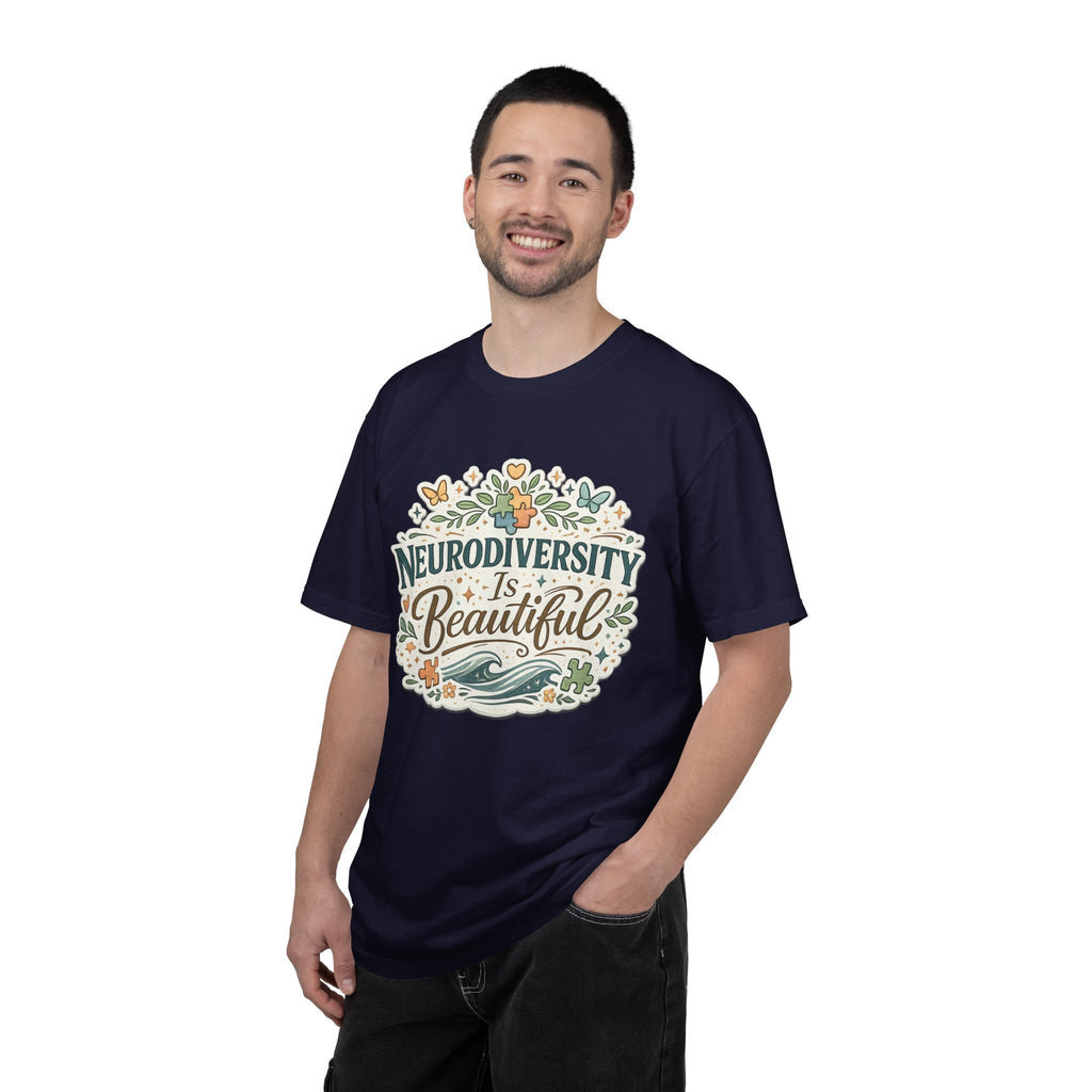 Neurodiversity Is Beautiful T-shirt | Floral Wave Awareness Tee