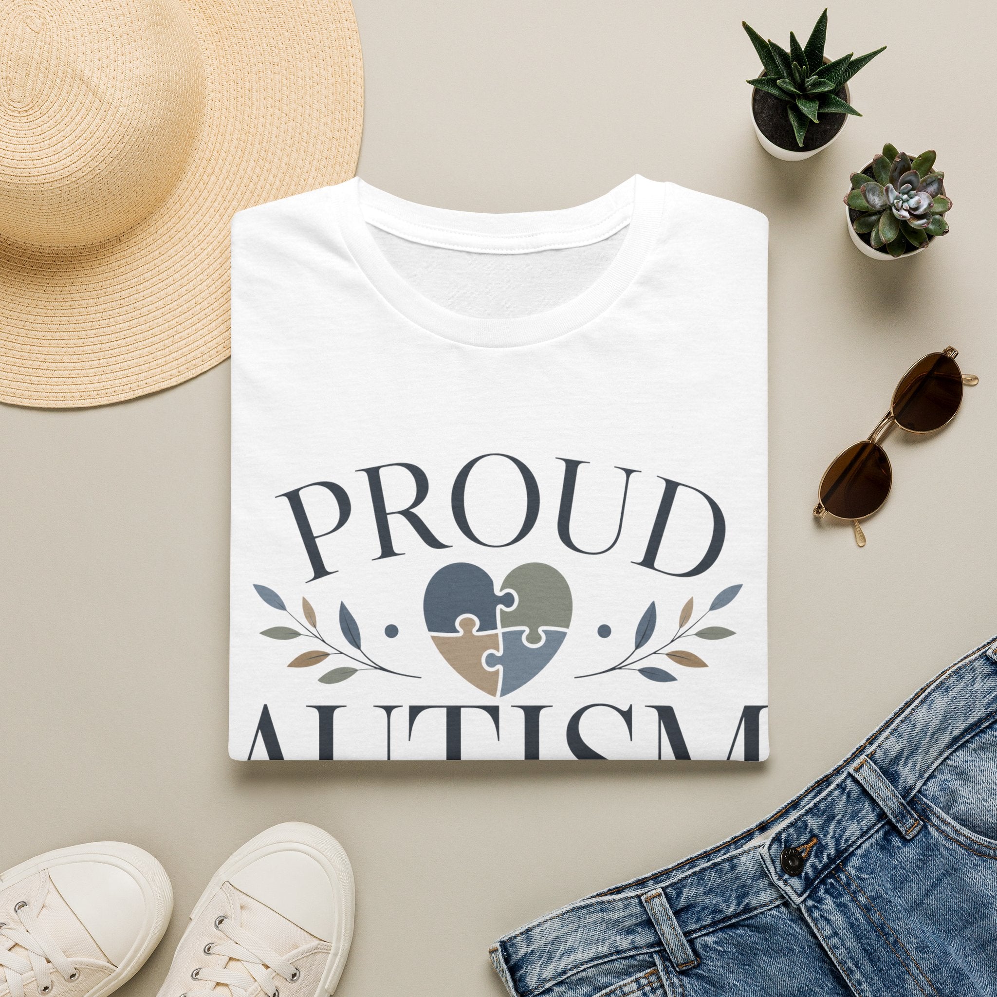 Proud Autism Mama T-Shirt | Puzzle Heart Awareness Tee | Special Needs