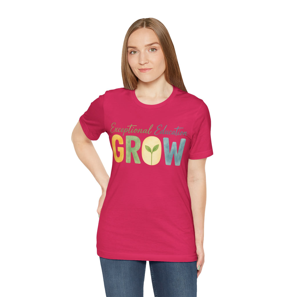 Exceptional Education Teacher Shirt GROW Special Education T Shirt SPED Teacher Gift Inclusive Classroom Autism Teacher Tee