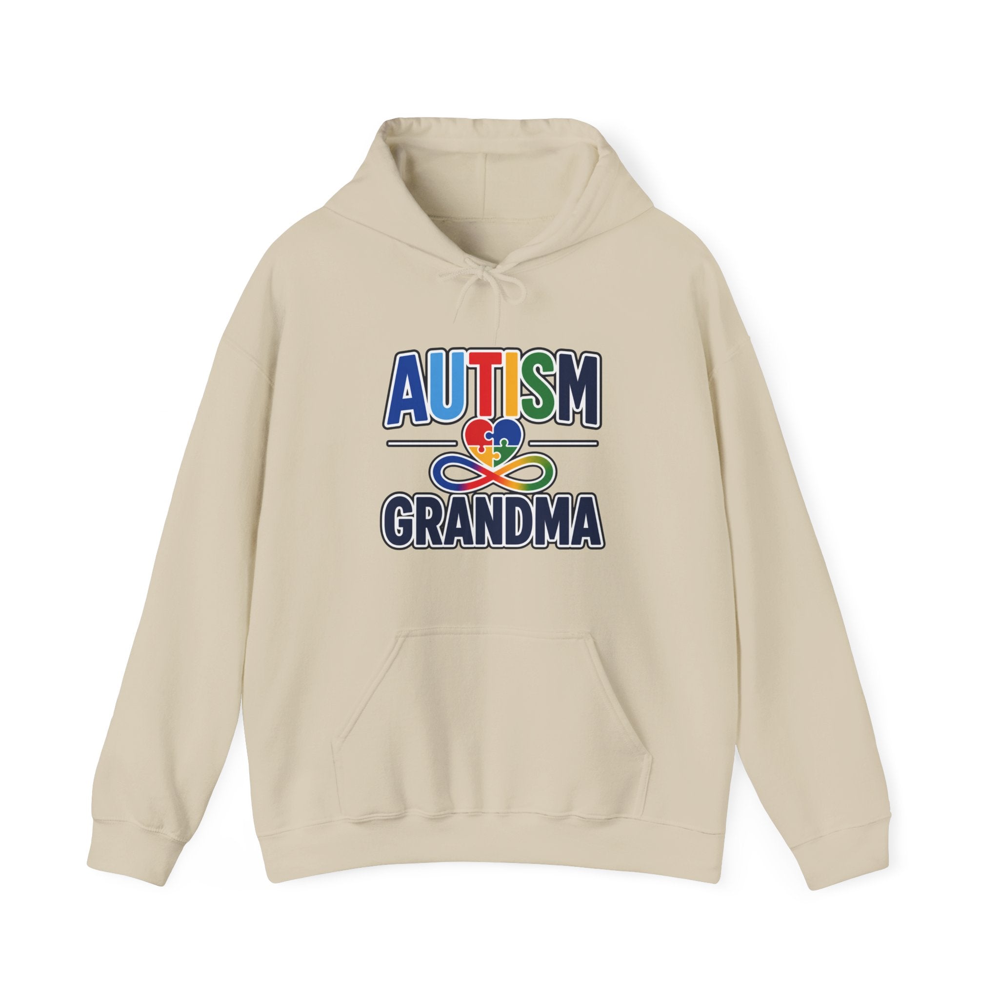 Autism Grandma Hoodie | Puzzle Heart Infinity Sweatshirt | Proud Autism Grandma Gift | Autism Awareness & Acceptance Hoodie