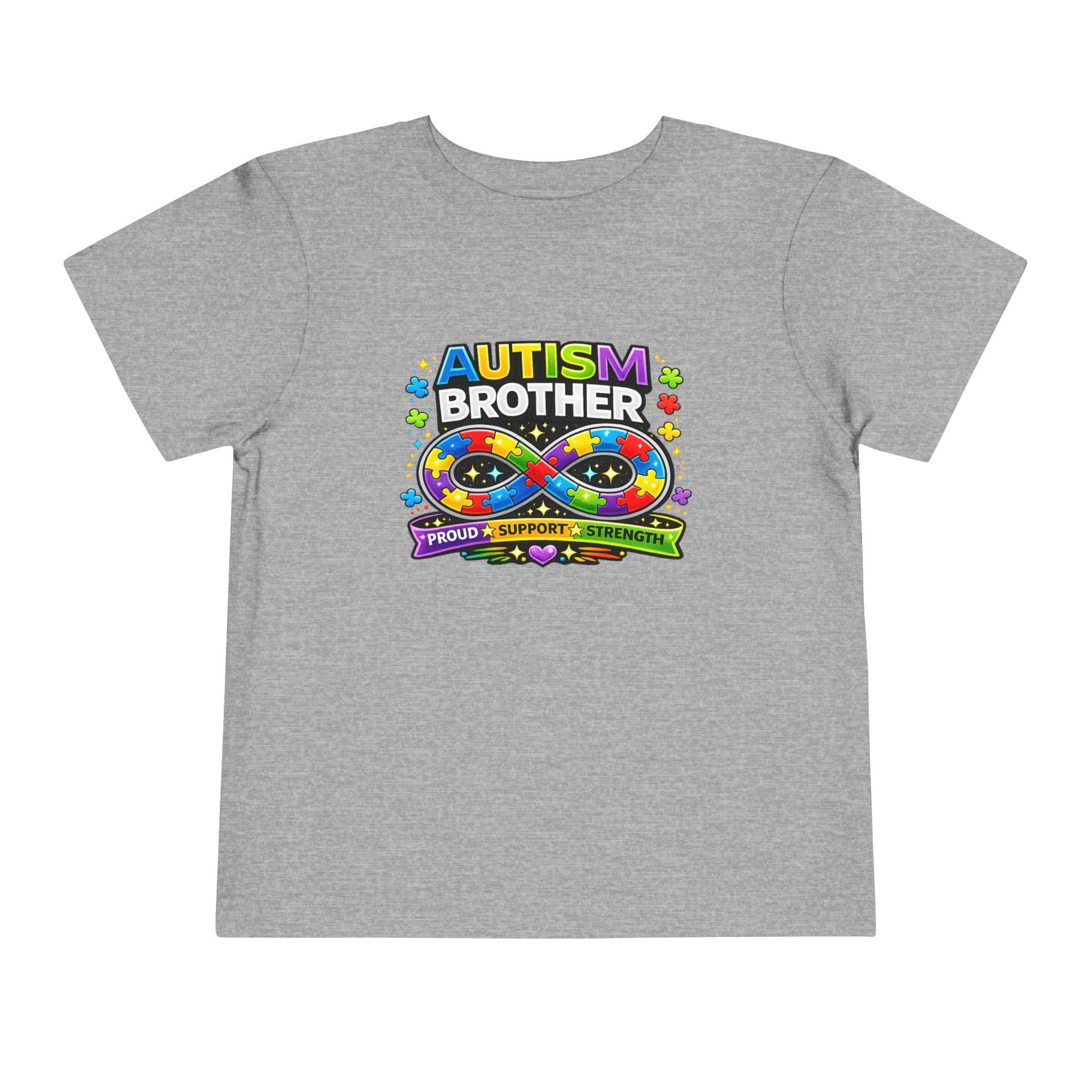 Autism Brother Toddler Tee | Puzzle Ribbon Support