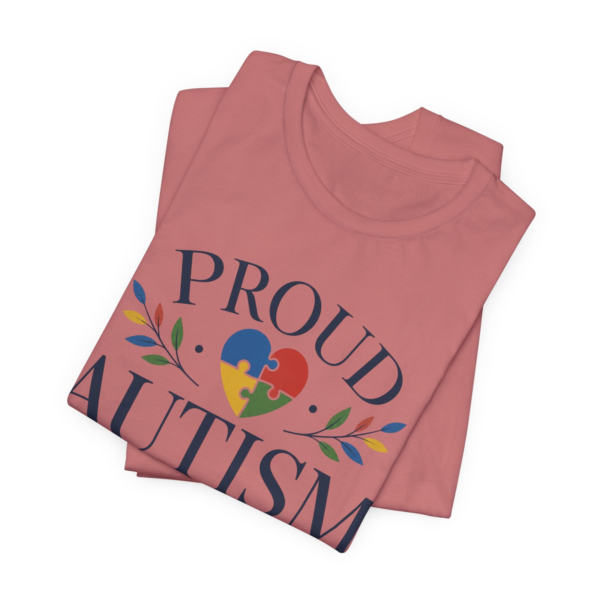 Proud Autism Mama T-Shirt | Puzzle Heart Mom Tee