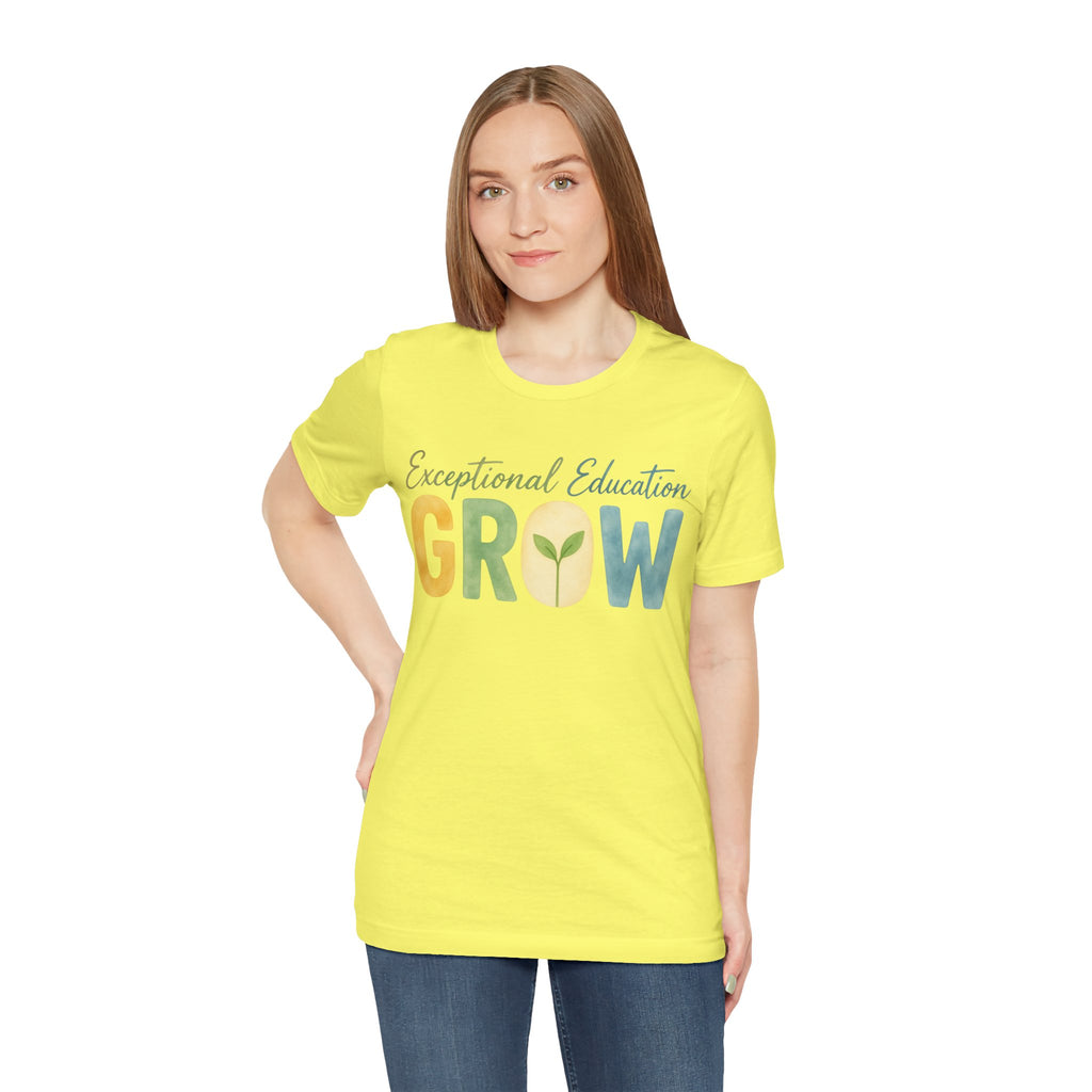 Exceptional Education Teacher Shirt GROW Special Education T Shirt SPED Teacher Gift Inclusive Classroom Autism Teacher Tee