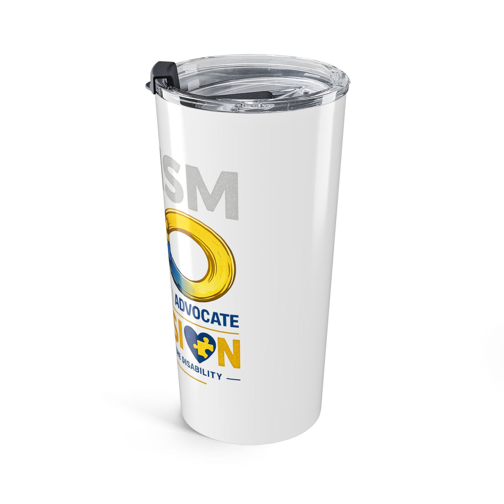 Autism Awareness 20oz Tumbler | Accept Adapt Advocate Travel Mug | Autism Acceptance Gift | Insulated Stainless Steel Cup