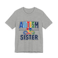 Autism Sister Shirt | Rainbow Puzzle Heart Infinity T-Shirt | Proud Autism Sibling Tee | Autism Awareness & Acceptance Gift for Sister