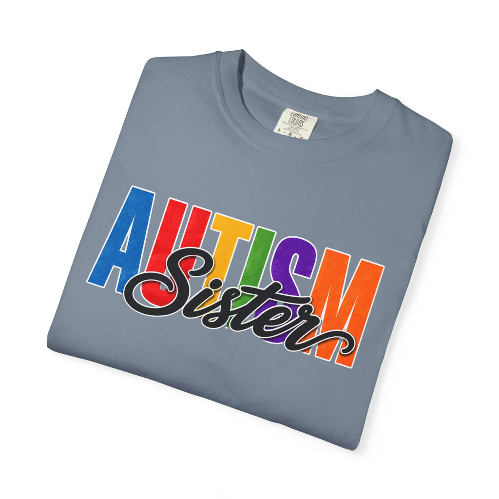 Autism Sister Shirt Proud Autism Sister T Shirt Autism Awareness Autism Acceptance Gift Puzzle Heart Special Needs Sibling Tee