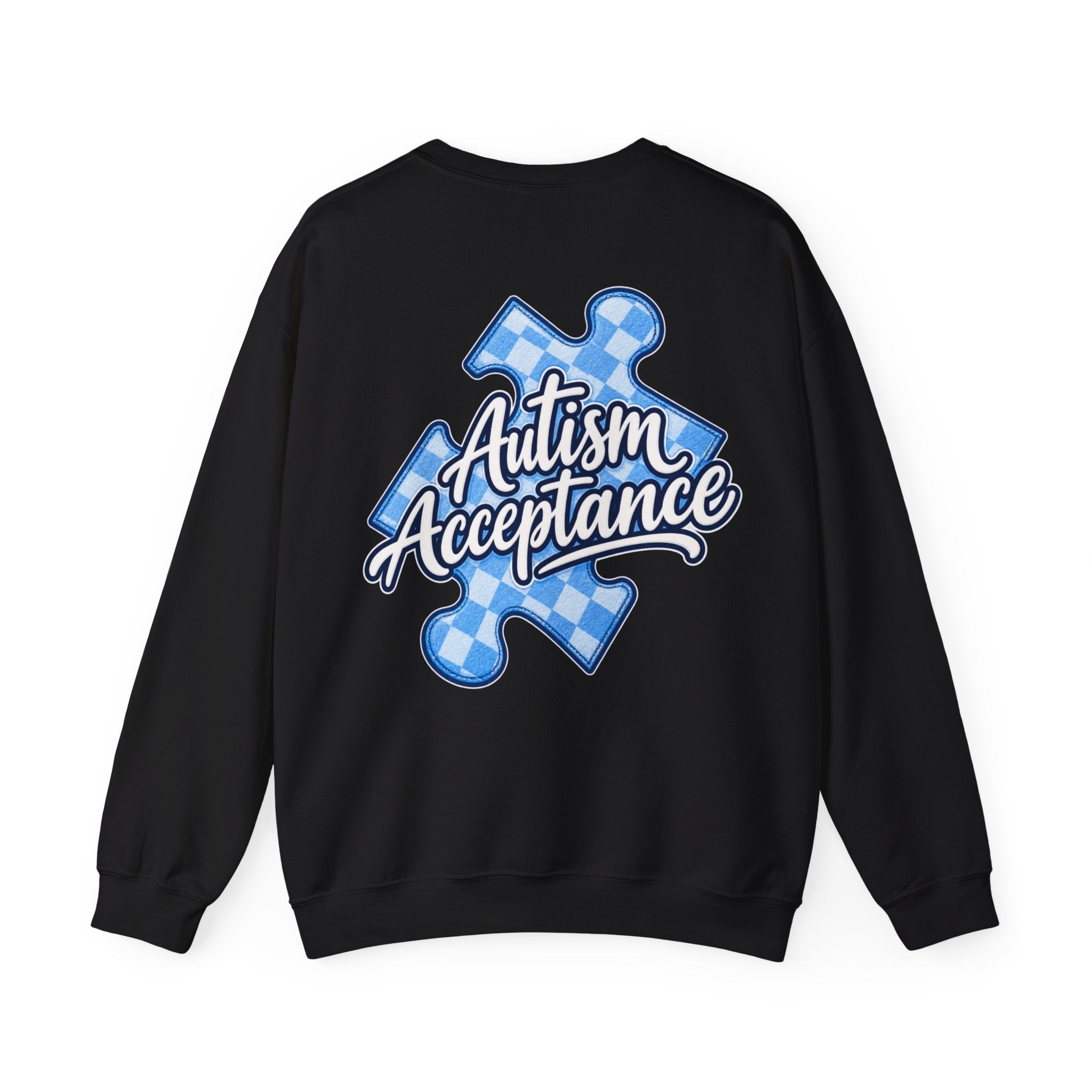 Autism Acceptance Sweatshirt, Puzzle Piece Awareness Crewneck, Autism Advocate Hoodie, Neurodiversity Gift, Autism Family Apparel