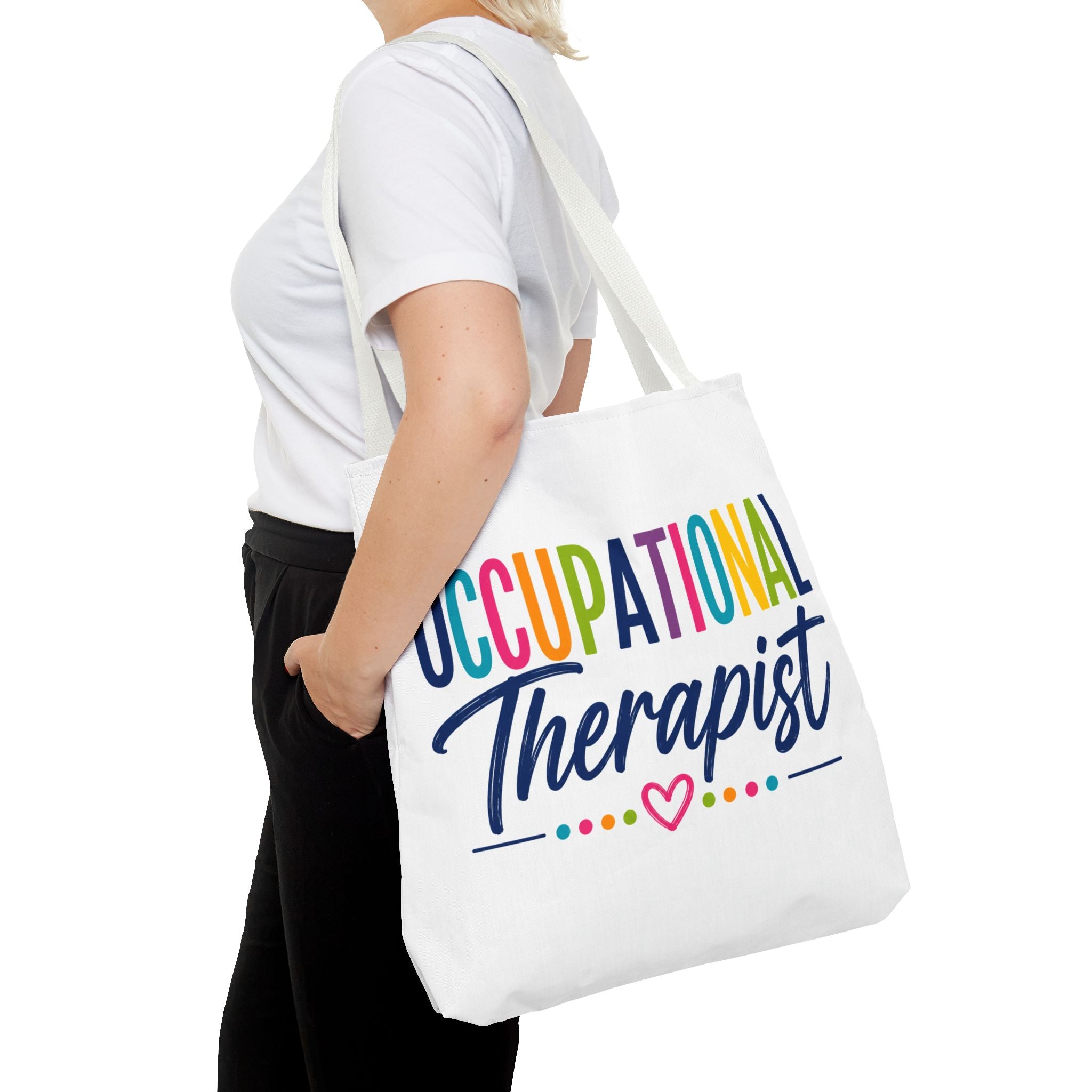Occupational Therapist Tote Bag | Rainbow Script Healthcare Professional