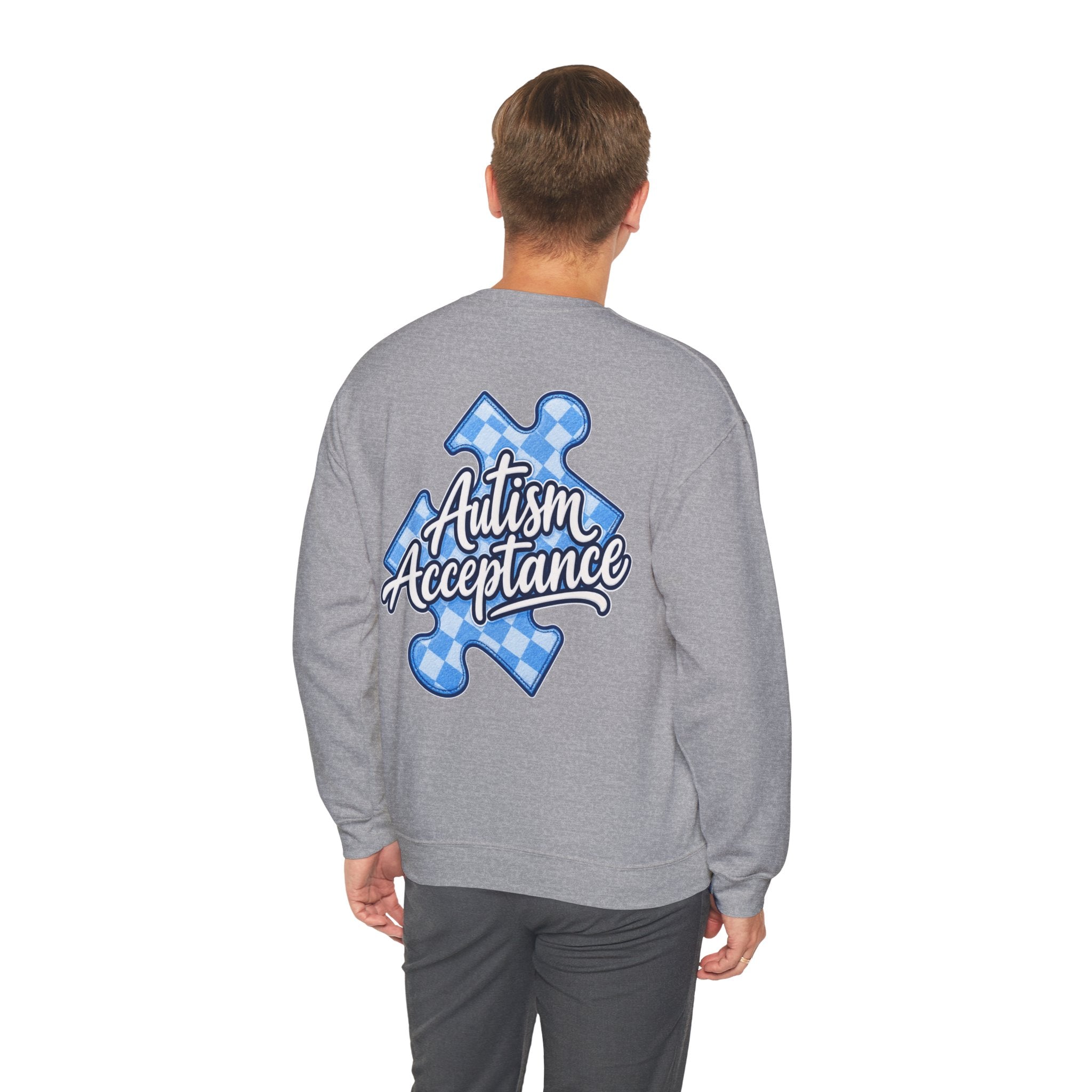 Autism Acceptance Sweatshirt, Puzzle Piece Awareness Crewneck, Autism Advocate Hoodie, Neurodiversity Gift, Autism Family Apparel