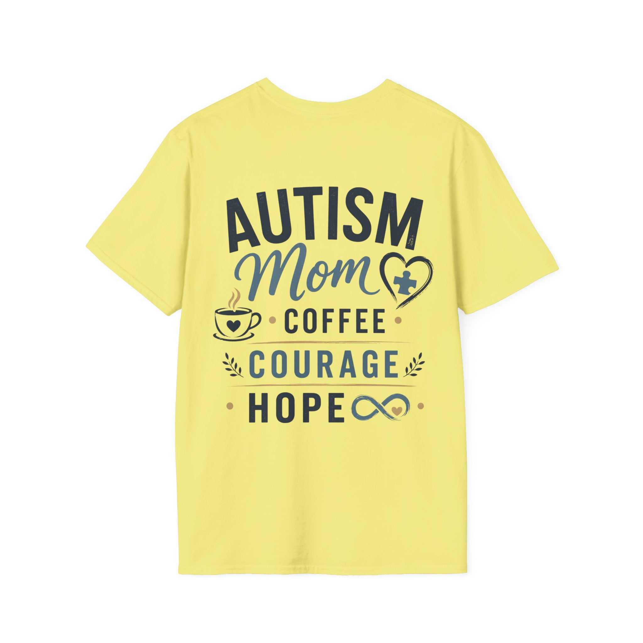 Autism Mom Shirt | Coffee Courage Hope Tee | Autism Mama T-Shirt | Special Needs Mom Gift | Autism Awareness Apparel | Neurodiversity