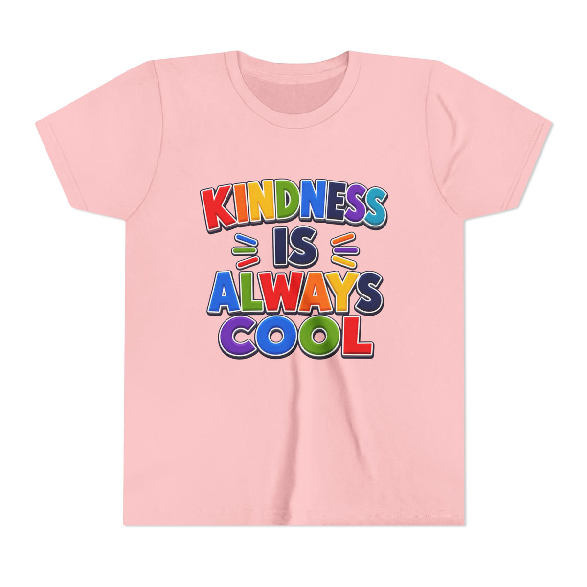 Kindness Is Always Cool Youth Tee | Rainbow Kids Shirt, Positive Message