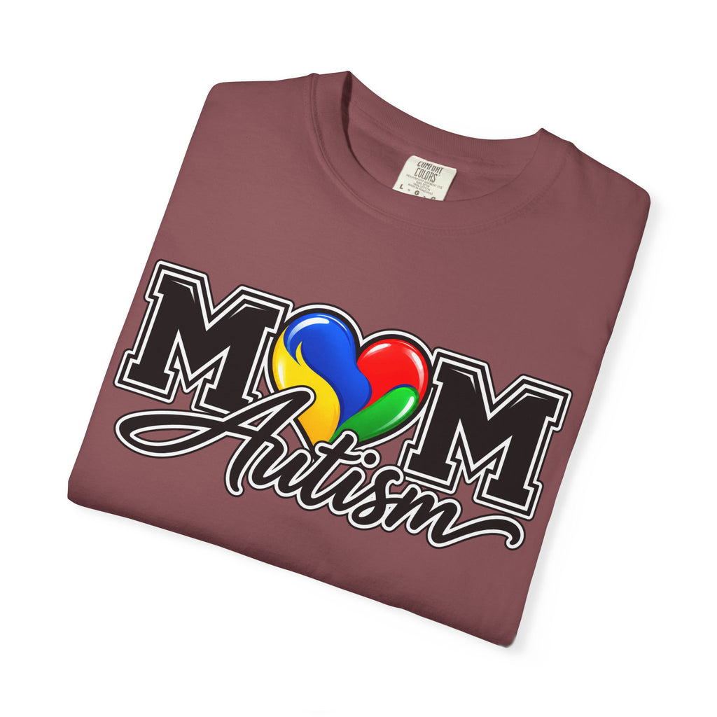 Mom Autism Heart T-Shirt, Autism Awareness Mom Tee, Autism Mom Gift Shirt, Autism Acceptance Family Apparel, Neurodiversity Gift