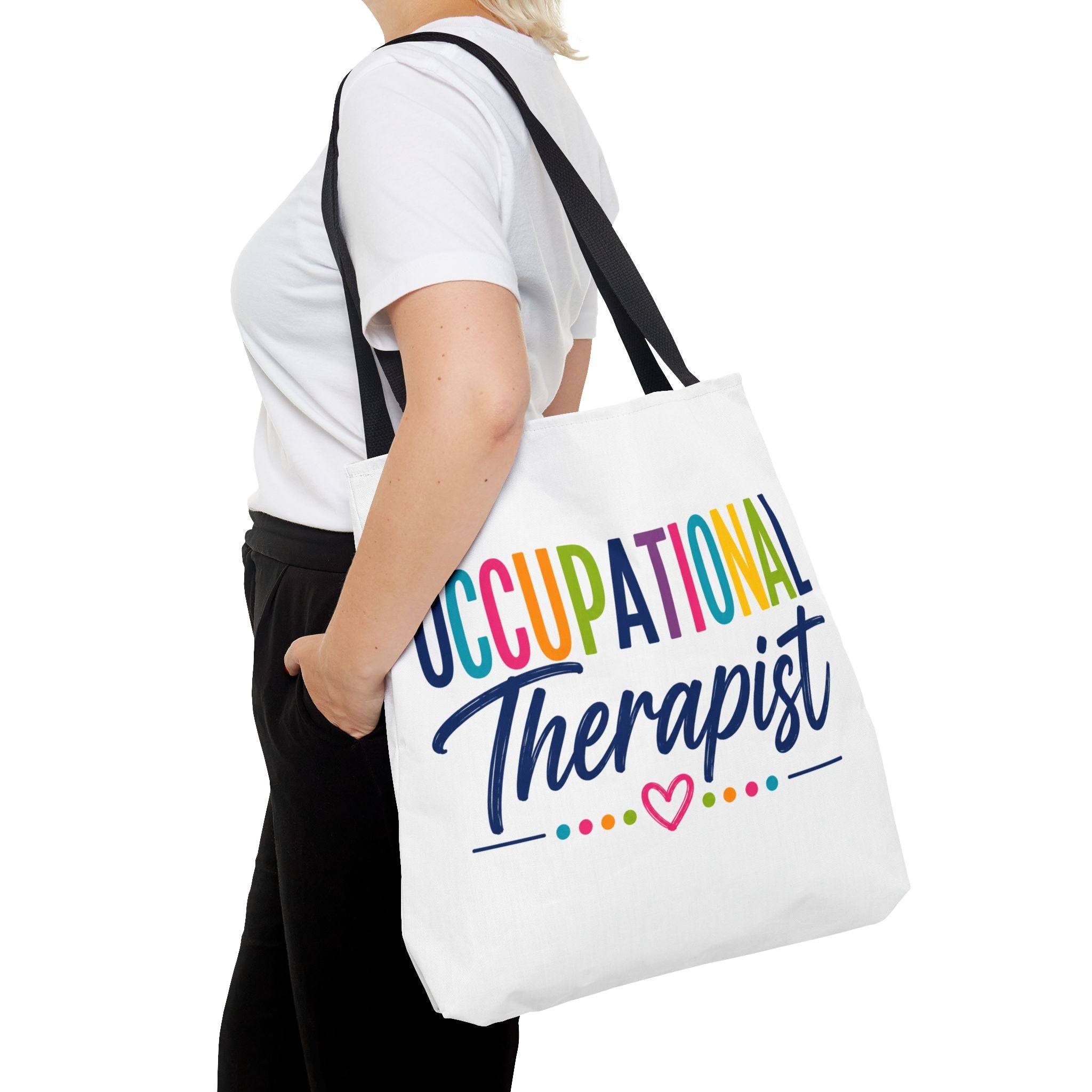 Occupational Therapist Tote Bag | Rainbow Script Healthcare Professional