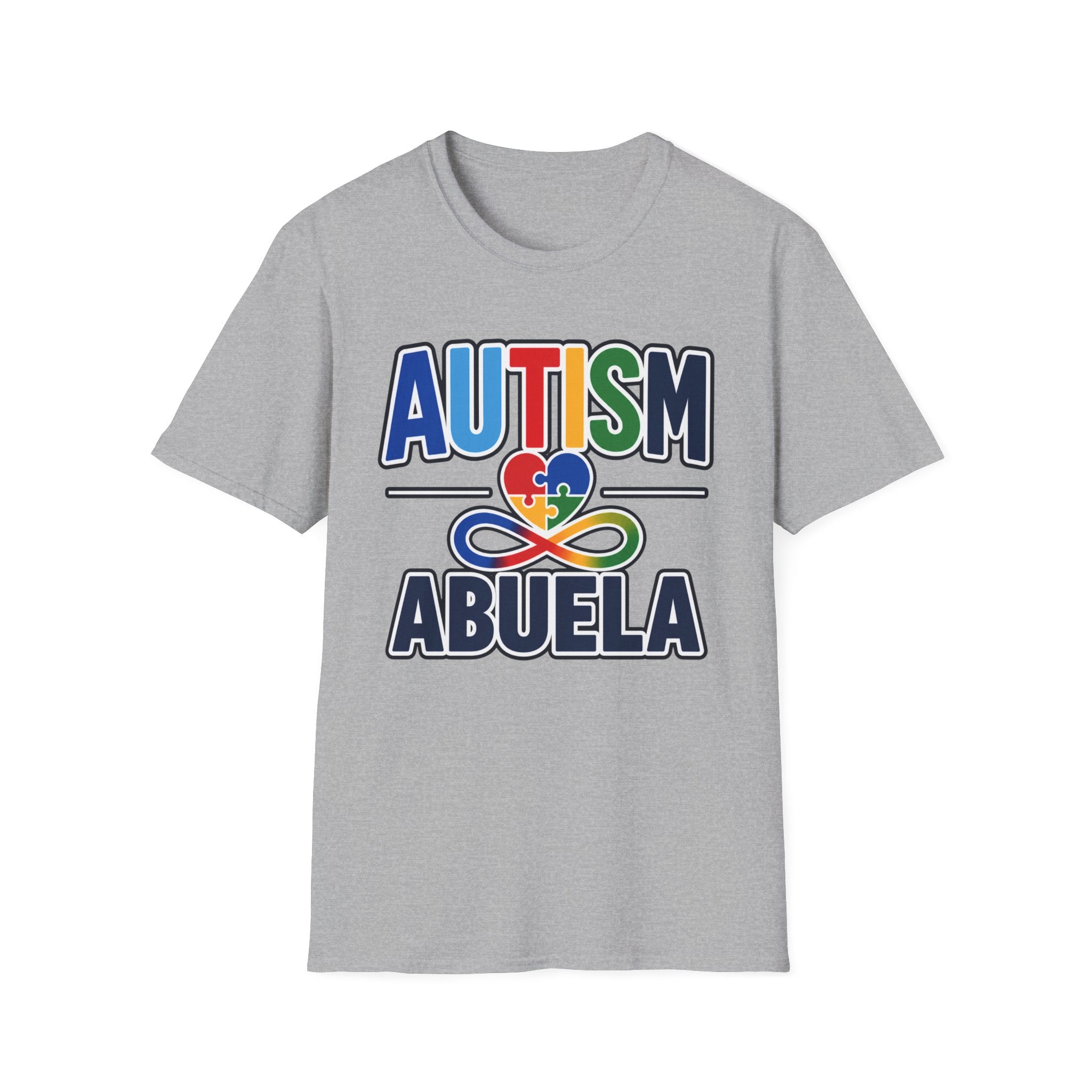 Autism Abuela Heart Puzzle Infinity Shirt, Autism Awareness T-Shirt, Autism Acceptance Abuela Gift, Neurodiversity Family Apparel