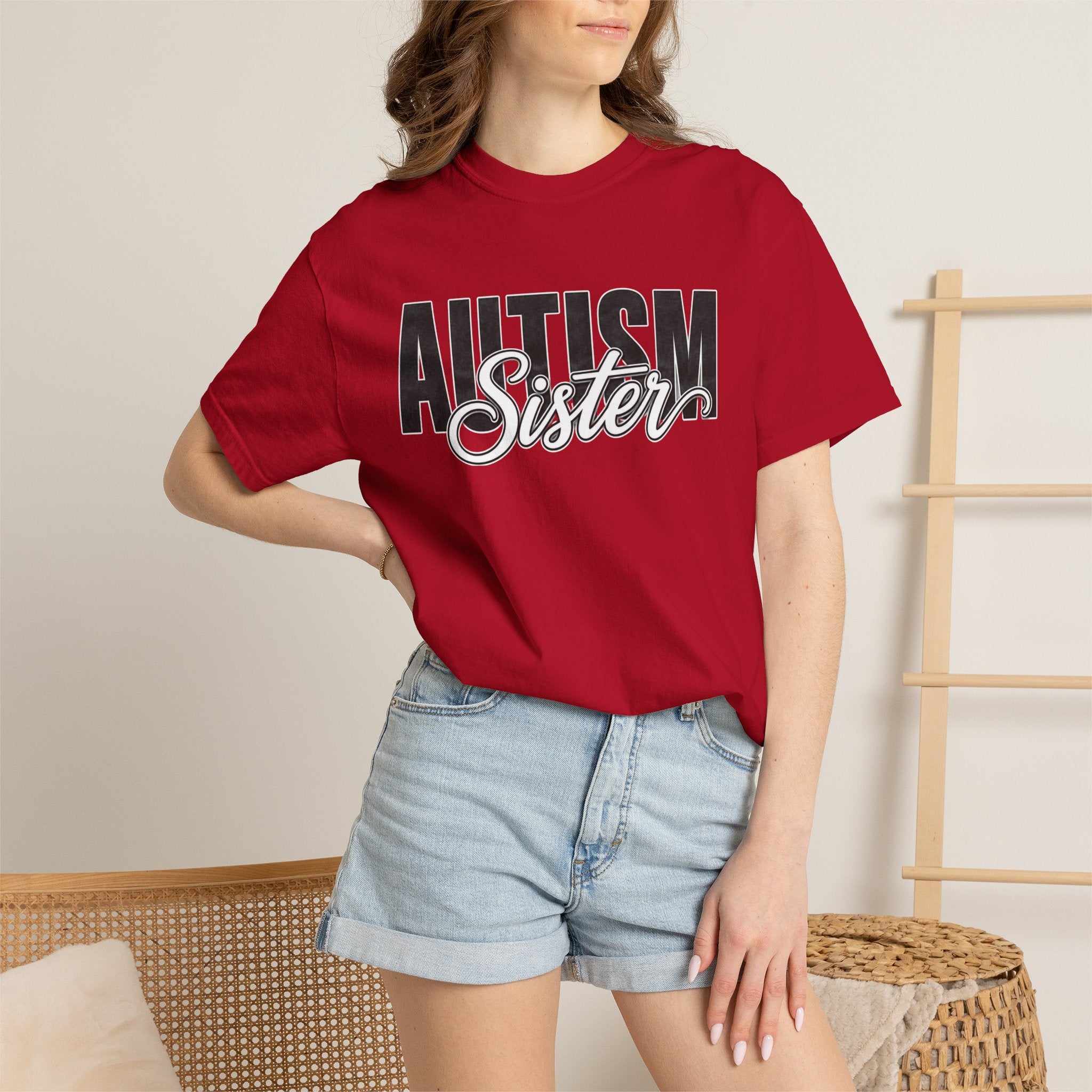 Autism Sister Shirt Proud Autism Sister T Shirt Autism Awareness Autism Acceptance Gift Puzzle Heart Special Needs Sibling Tee