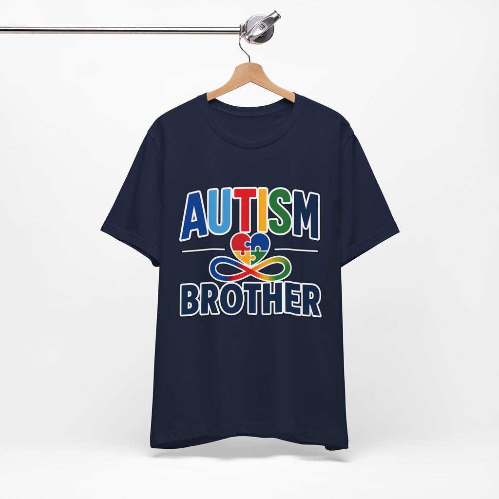 Autism Brother Shirt | Puzzle Heart Infinity T-Shirt | Proud Autism Sibling Tee | Autism Awareness & Acceptance Gift for Brother
