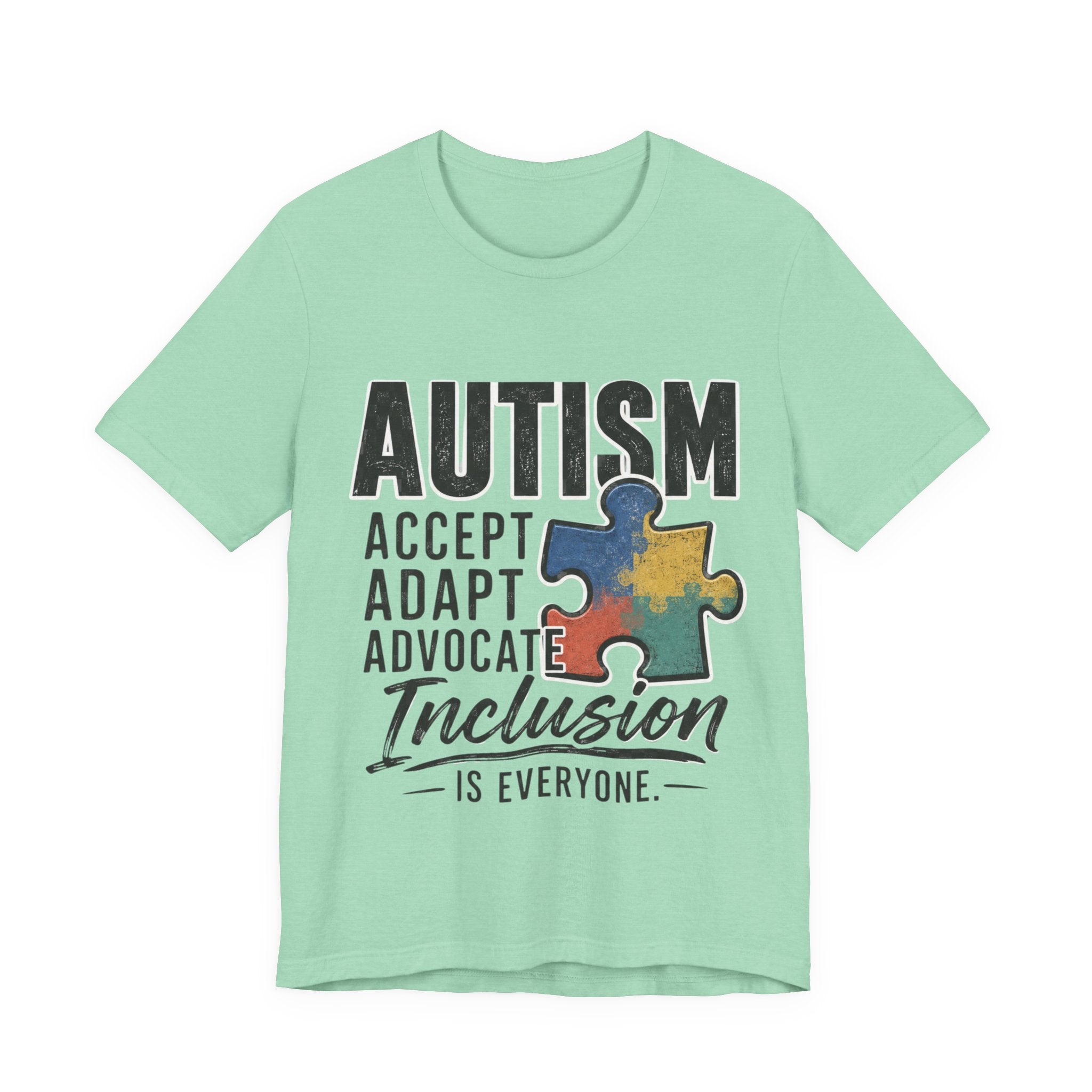 Autism Acceptance Shirt Inclusion Advocate T Shirt Puzzle Piece Tee Neurodiversity Awareness Special Needs Support Unisex Gift