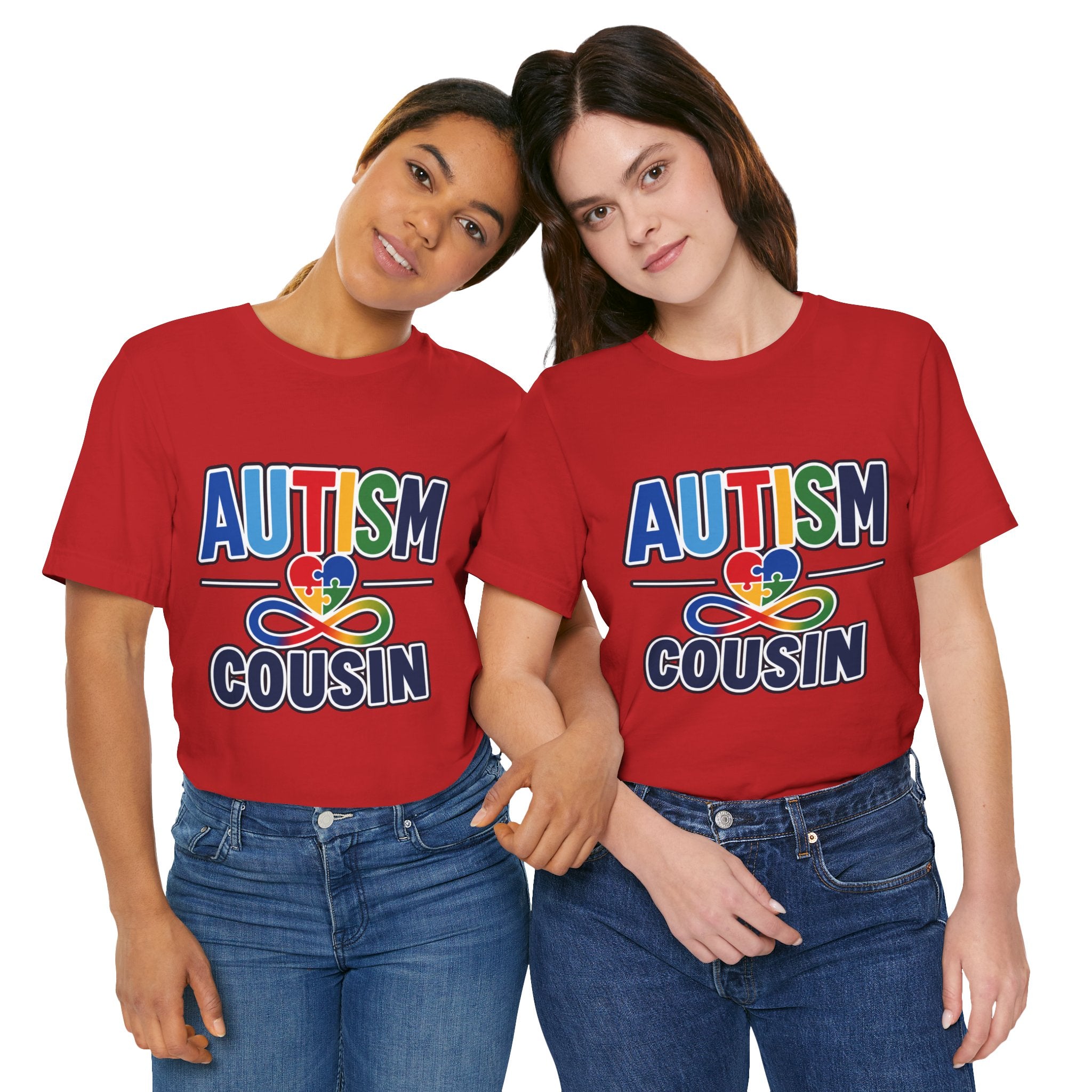 Autism Cousin Shirt | Proud Autism Cousin T-Shirt | Puzzle Heart Infinity Design | Autism Awareness & Acceptance Gift | Special Needs Family Apparel Tee