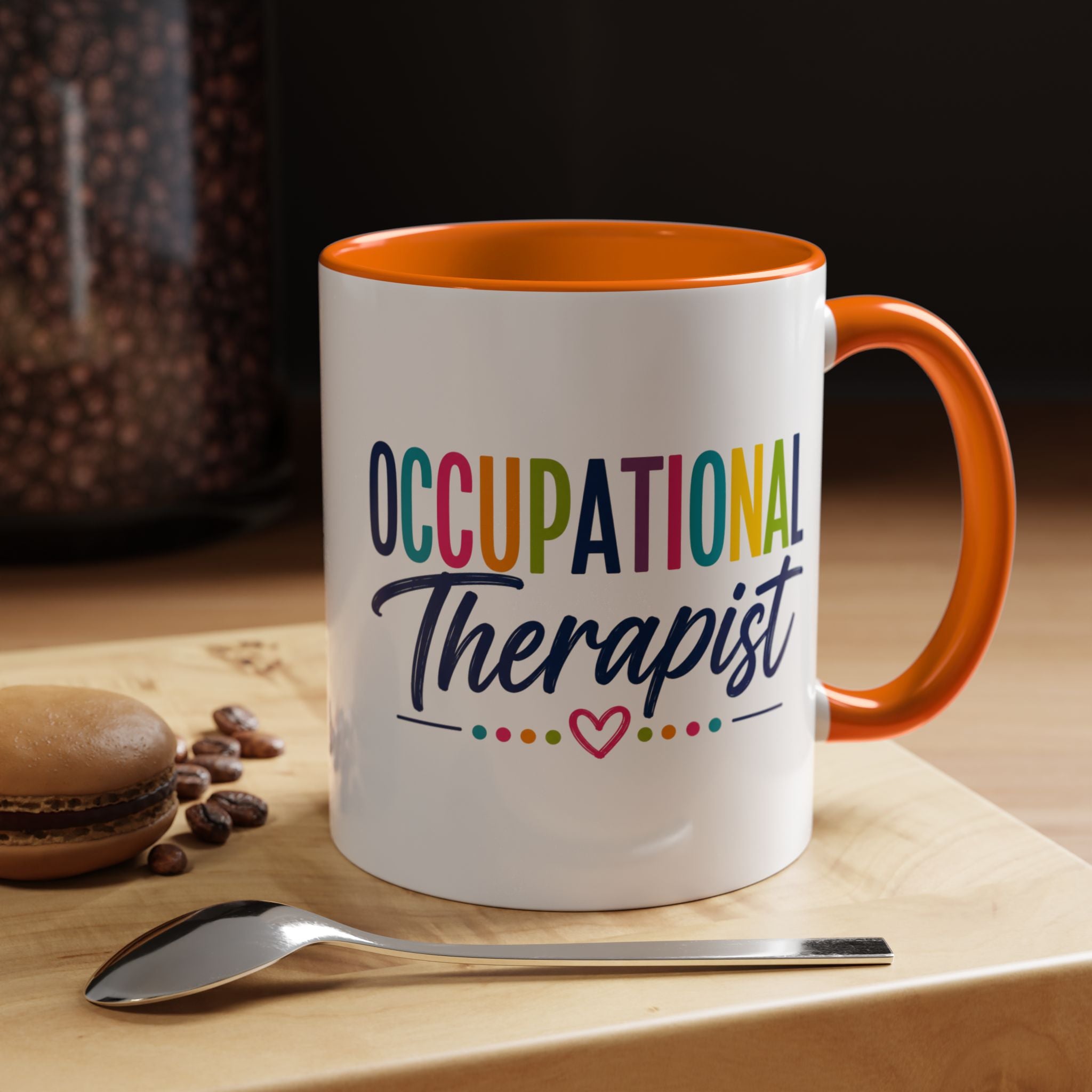 Occupational Therapist Mug | Accent Coffee Mug, Colorful Script 11oz 15oz