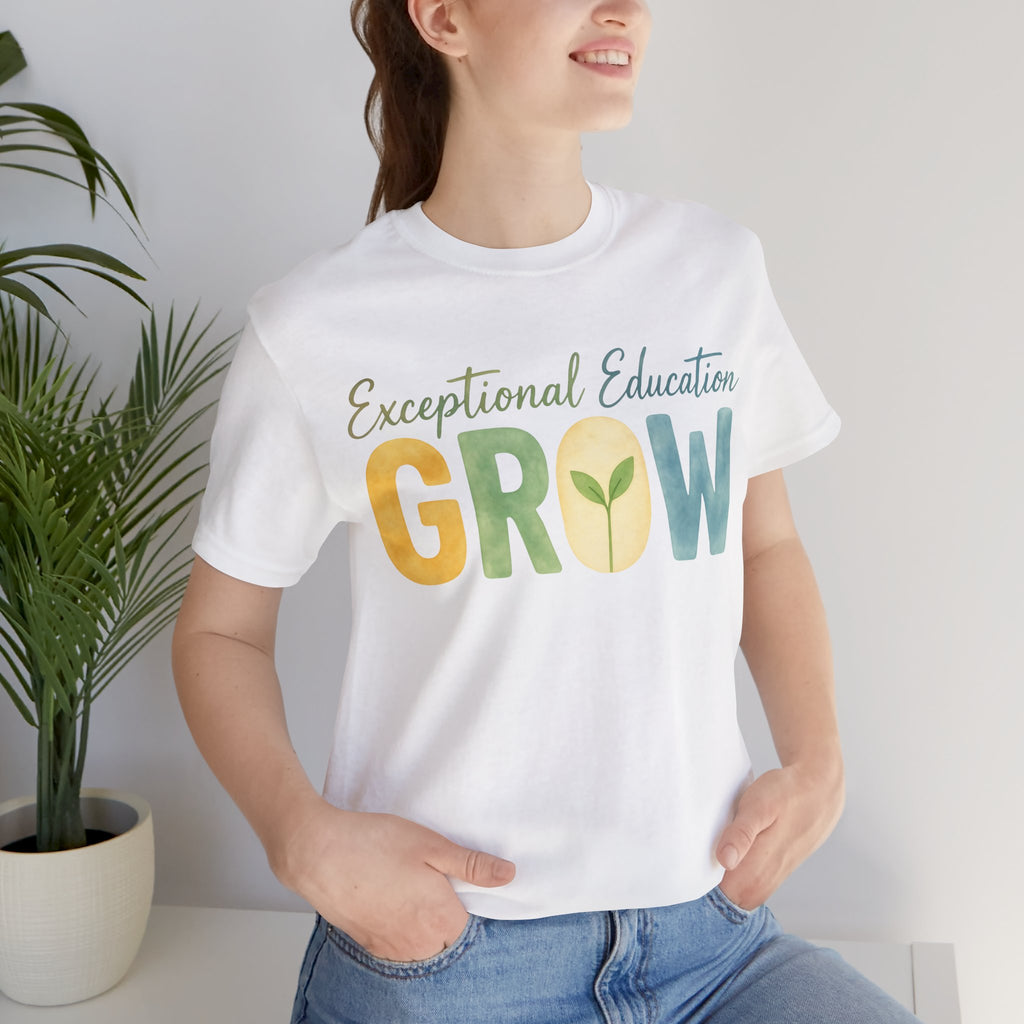 Exceptional Education Teacher Shirt GROW Special Education T Shirt SPED Teacher Gift Inclusive Classroom Autism Teacher Tee