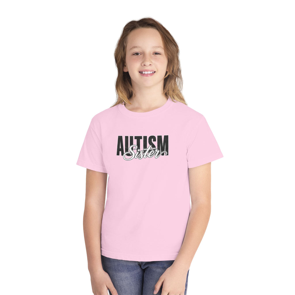 Autism Sister Youth Shirt Kids Autism Sister T Shirt Proud Autism Sibling Tee Autism Awareness Autism Acceptance Gift for Girls