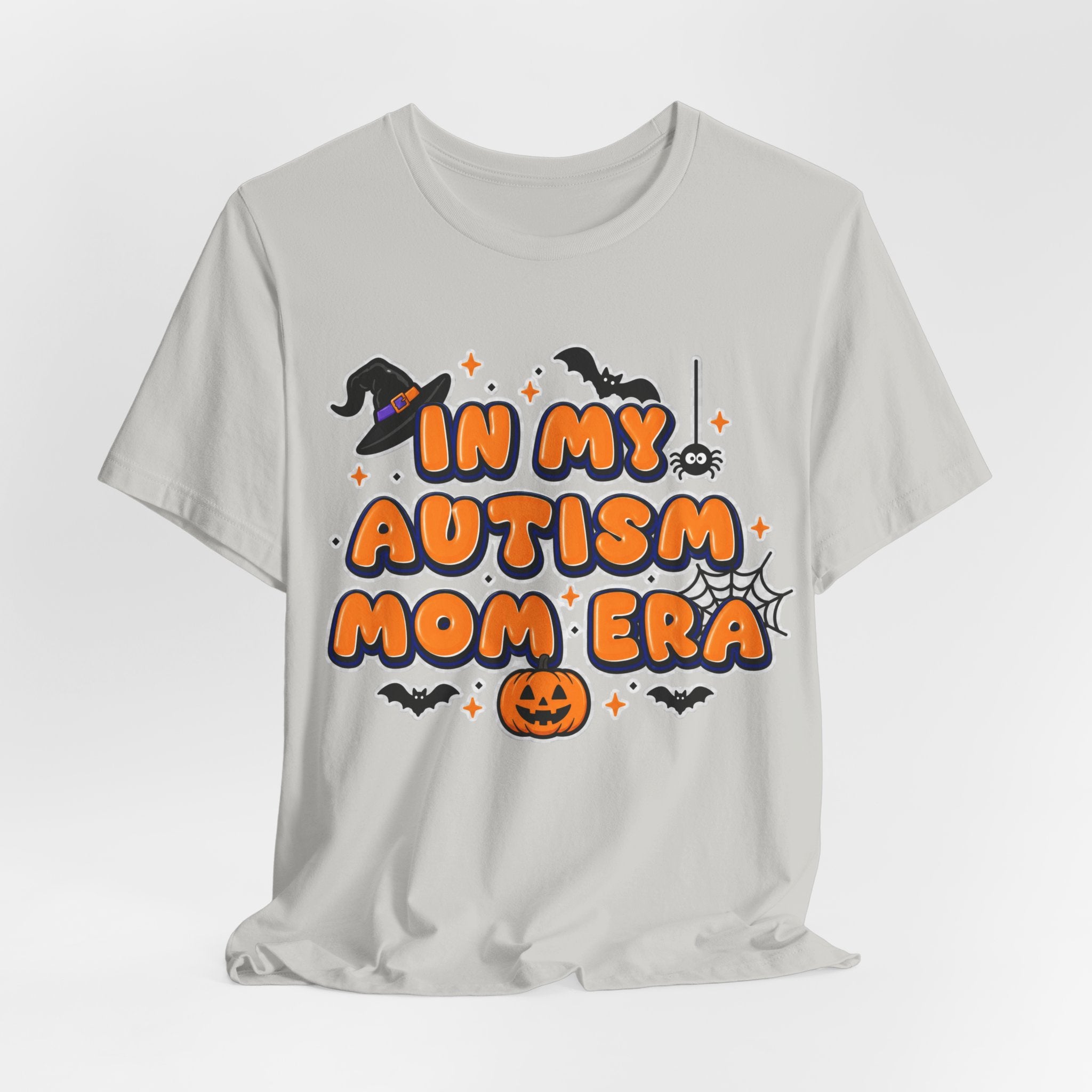 In My Autism Mom Era Tee | Halloween Pumpkin Witch Bat Spiderweb