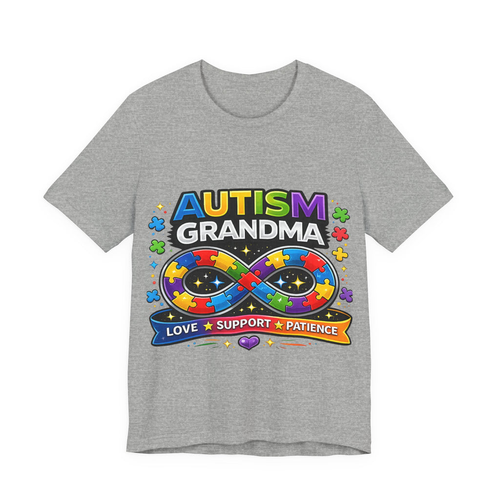 Autism Grandma Shirt | Proud Autism Grandma Tee | Infinity Puzzle Ribbon T-Shirt | Love Support Patience Gift | Autism Awareness Apparel