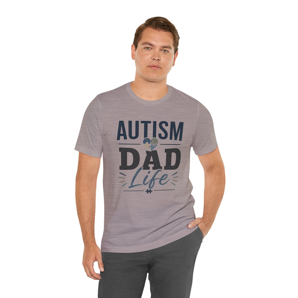 Autism Dad Life Shirt Autism Dad T Shirt Proud Autism Father Gift Autism Awareness Shirt Special Needs Dad Tee Puzzle Heart Design