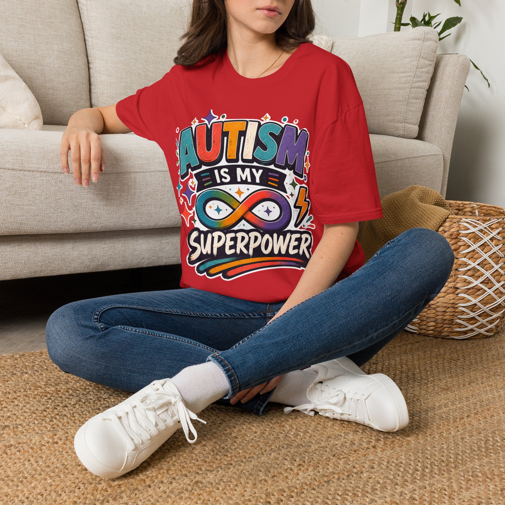Autism Is My Superpower Shirt Autism Awareness T Shirt Autism Acceptance Tee Infinity Heart Puzzle Design Neurodiversity Gift Unisex