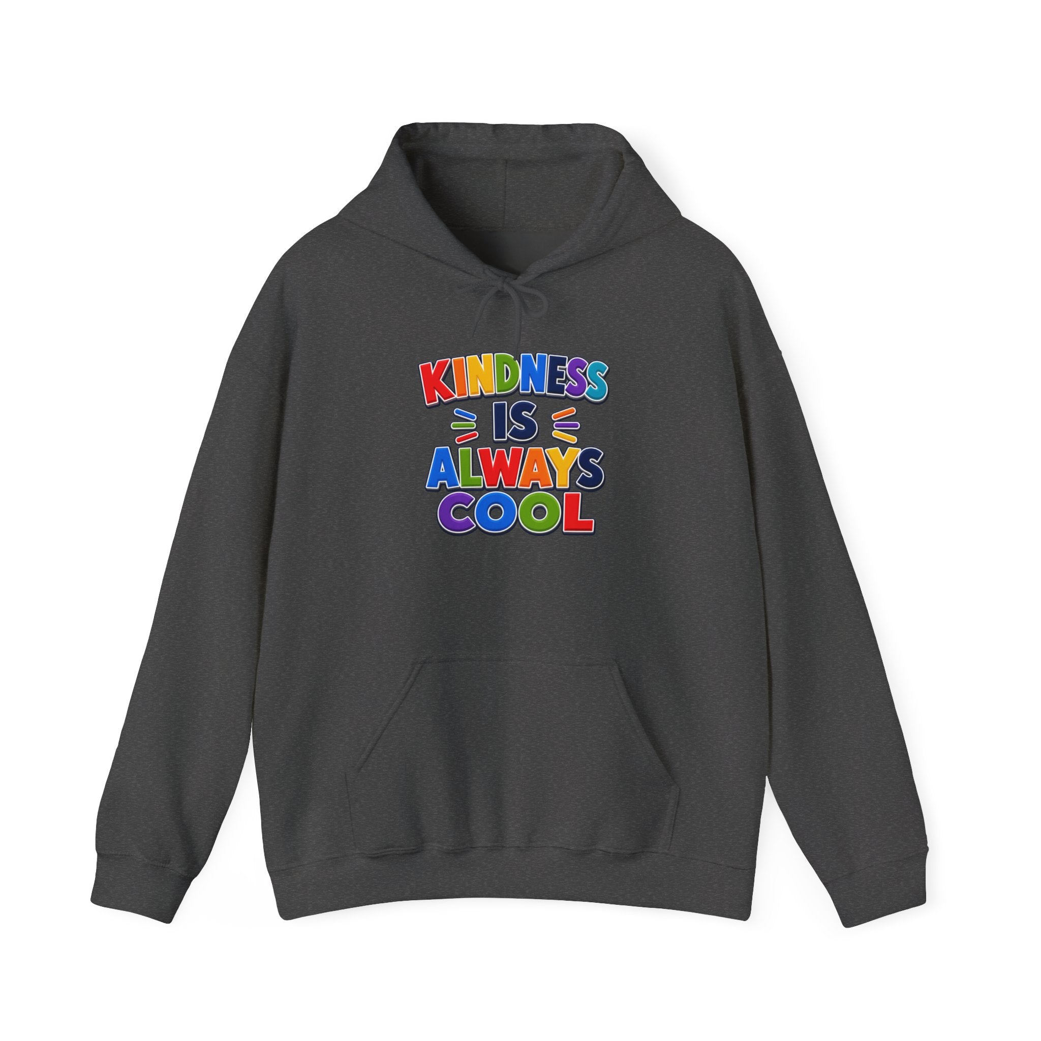 Kindness Is Always Cool hoodie | Rainbow Retro Lettering
