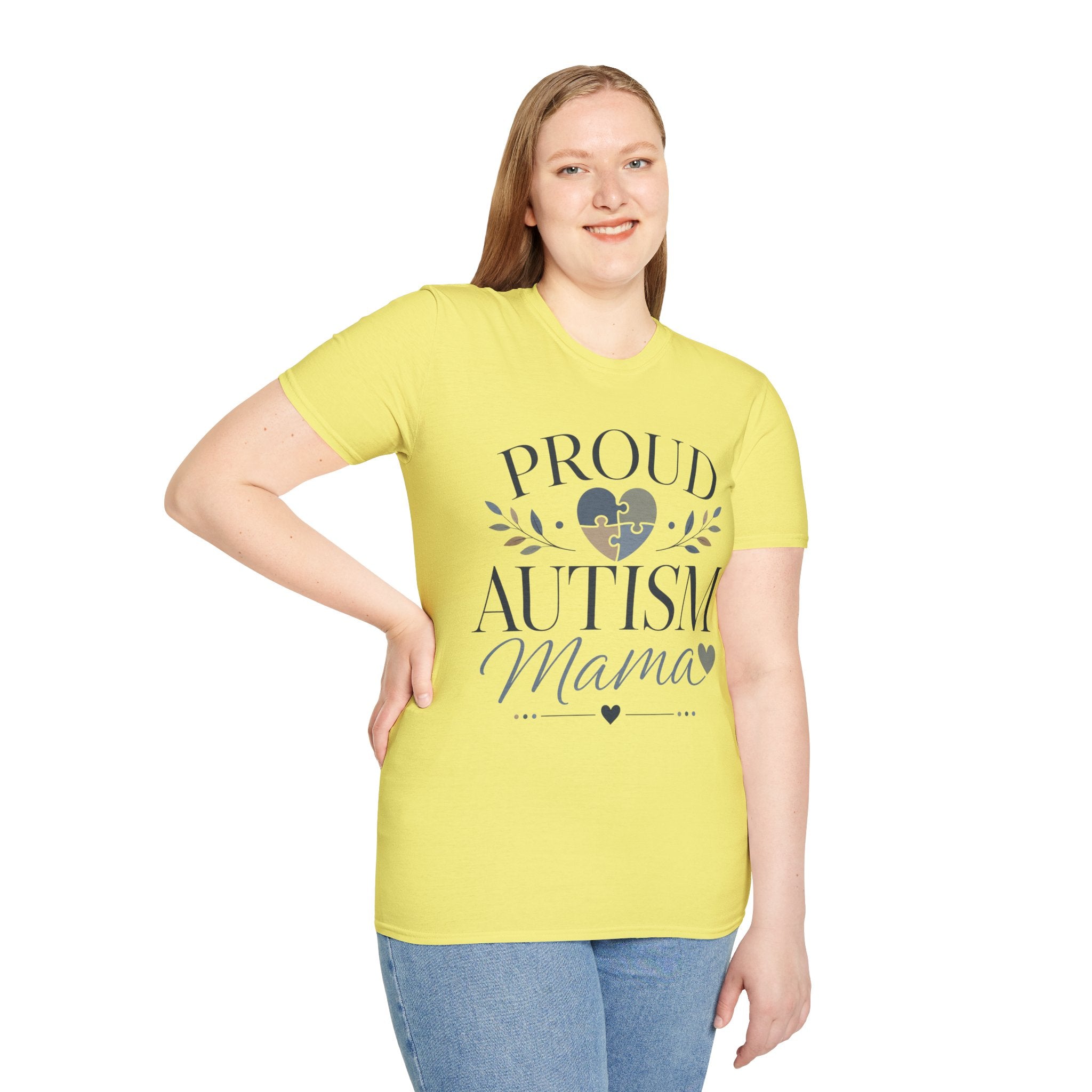 Proud Autism Mama T-Shirt | Puzzle Heart Awareness Tee | Special Needs