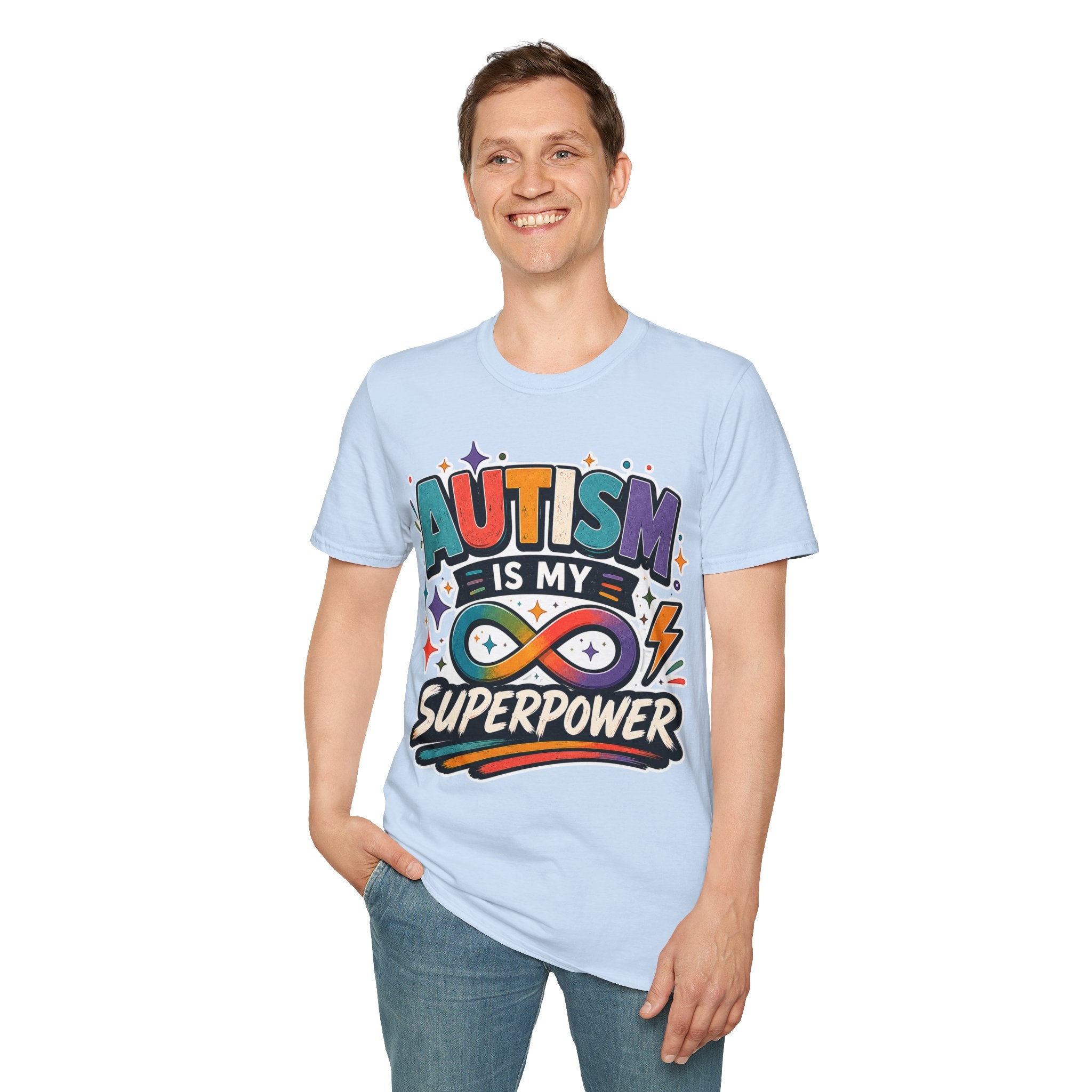 Autism Is My Superpower Shirt Autism Awareness T Shirt Autism Acceptance Tee Infinity Heart Puzzle Design Neurodiversity Gift Unisex