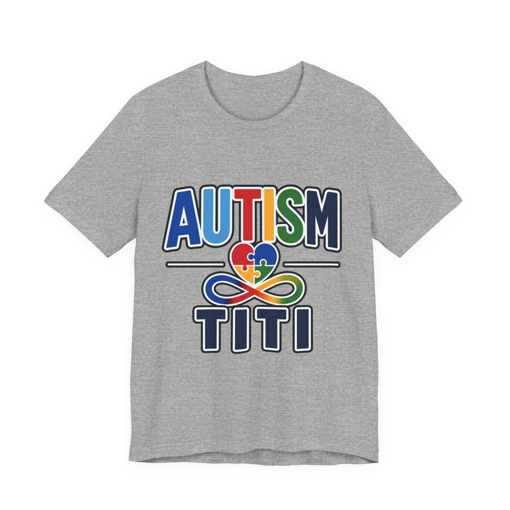 Autism Titi Shirt | Proud Autism Aunt T-Shirt | Spanish Tía Puzzle Heart Infinity Design | Autism Awareness & Acceptance Gift