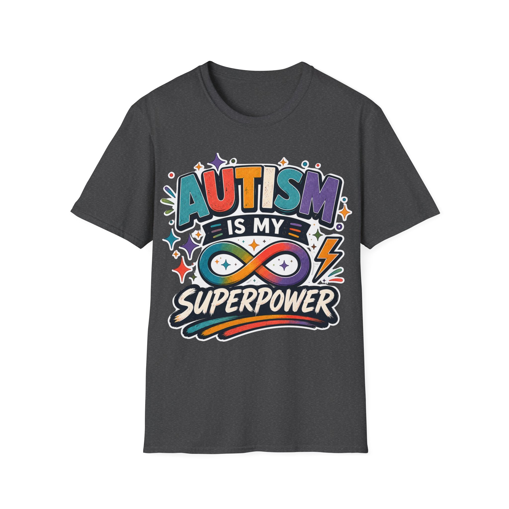 Autism Is My Superpower Shirt Autism Awareness T Shirt Autism Acceptance Tee Infinity Heart Puzzle Design Neurodiversity Gift Unisex