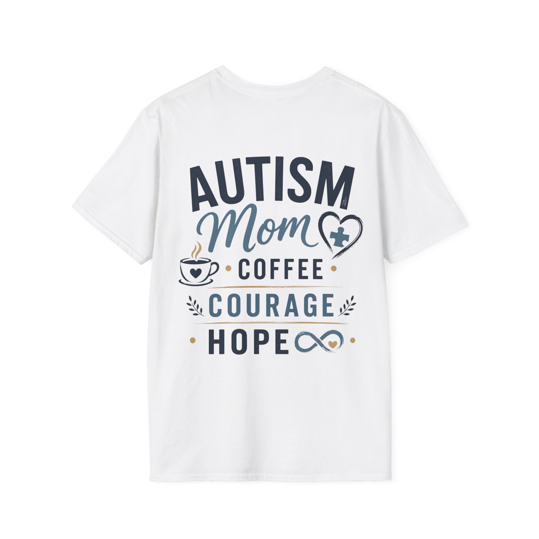 Autism Mom Shirt | Coffee Courage Hope Tee | Autism Mama T-Shirt | Special Needs Mom Gift | Autism Awareness Apparel | Neurodiversity