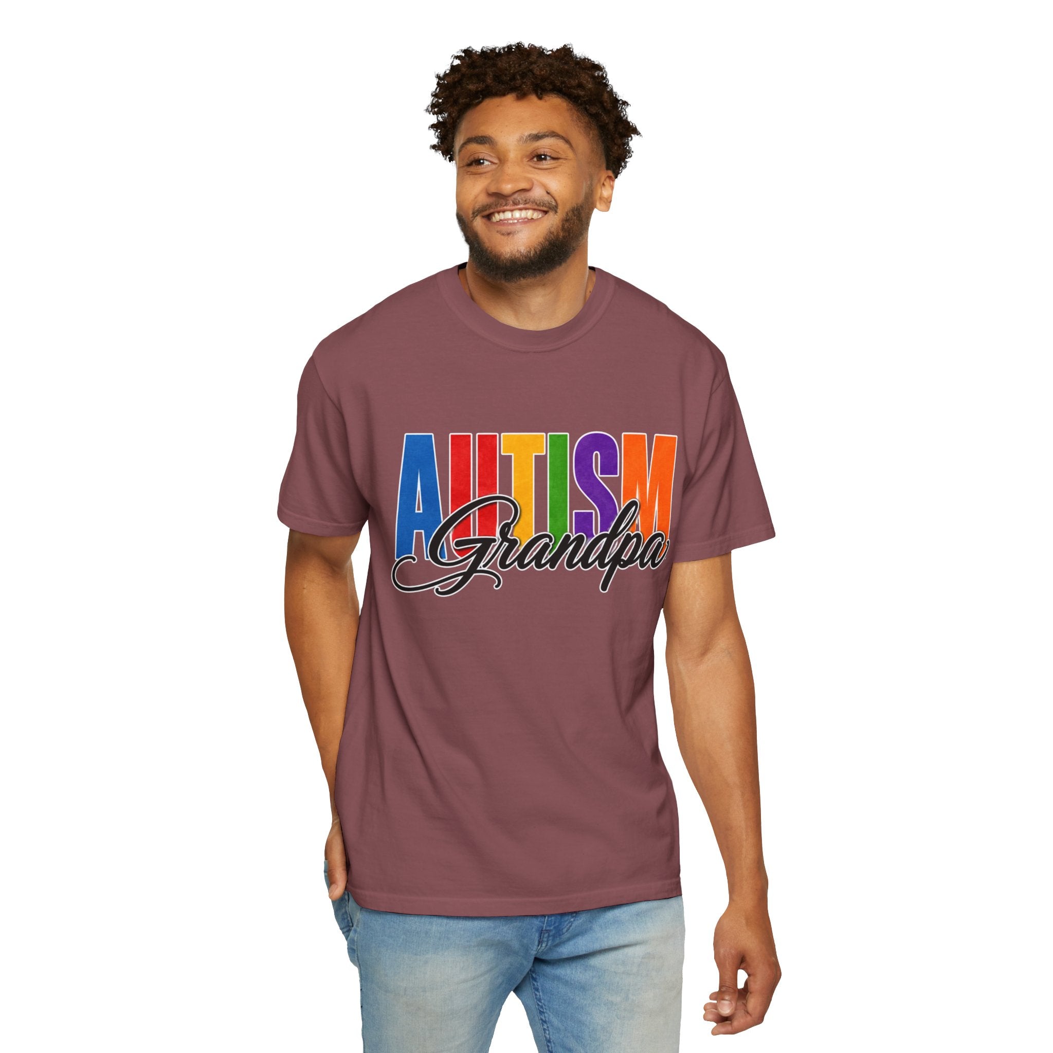 Autism Grandpa Shirt Proud Autism Grandpa T Shirt Autism Awareness Autism Acceptance Gift Puzzle Heart Special Needs Grandpa Tee