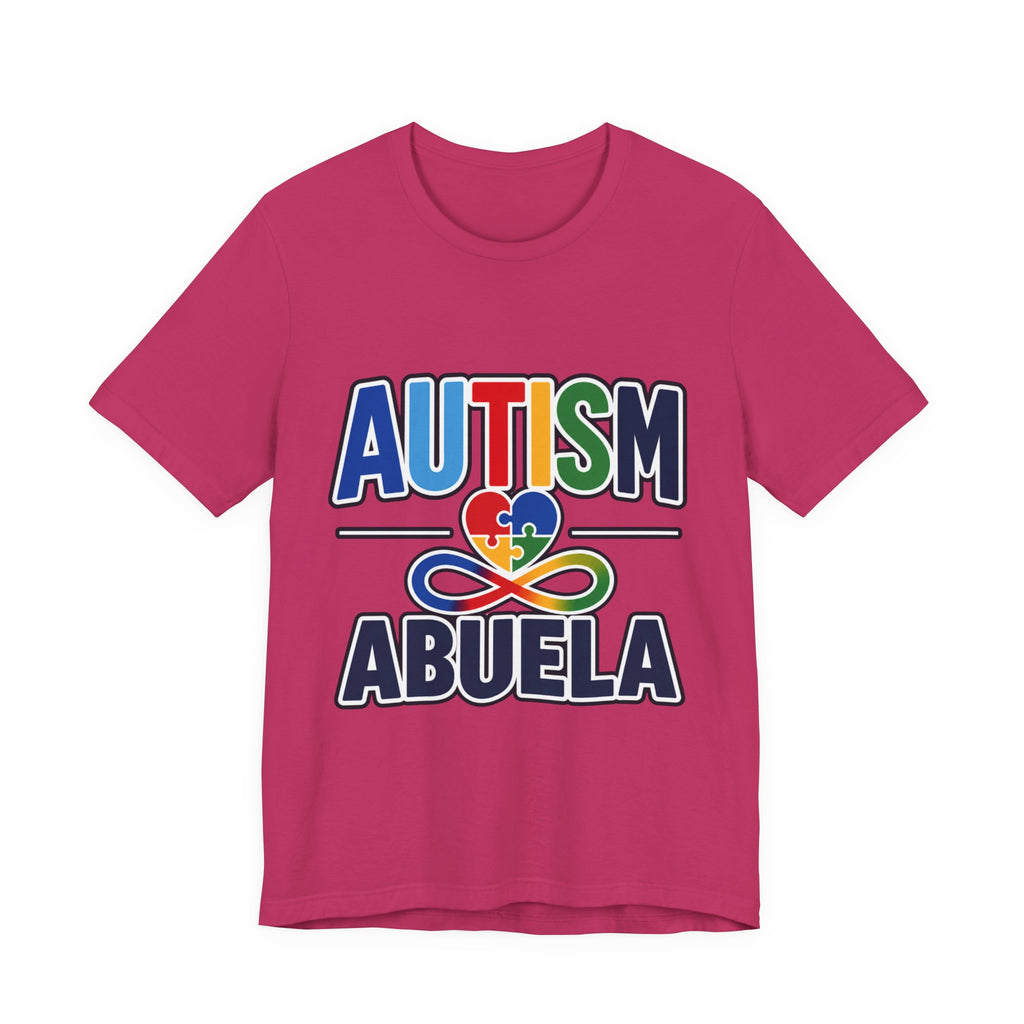Autism Abuela Shirt | Spanish Autism Grandma T-Shirt | Puzzle Heart Infinity Design | Autism Awareness & Acceptance Gift