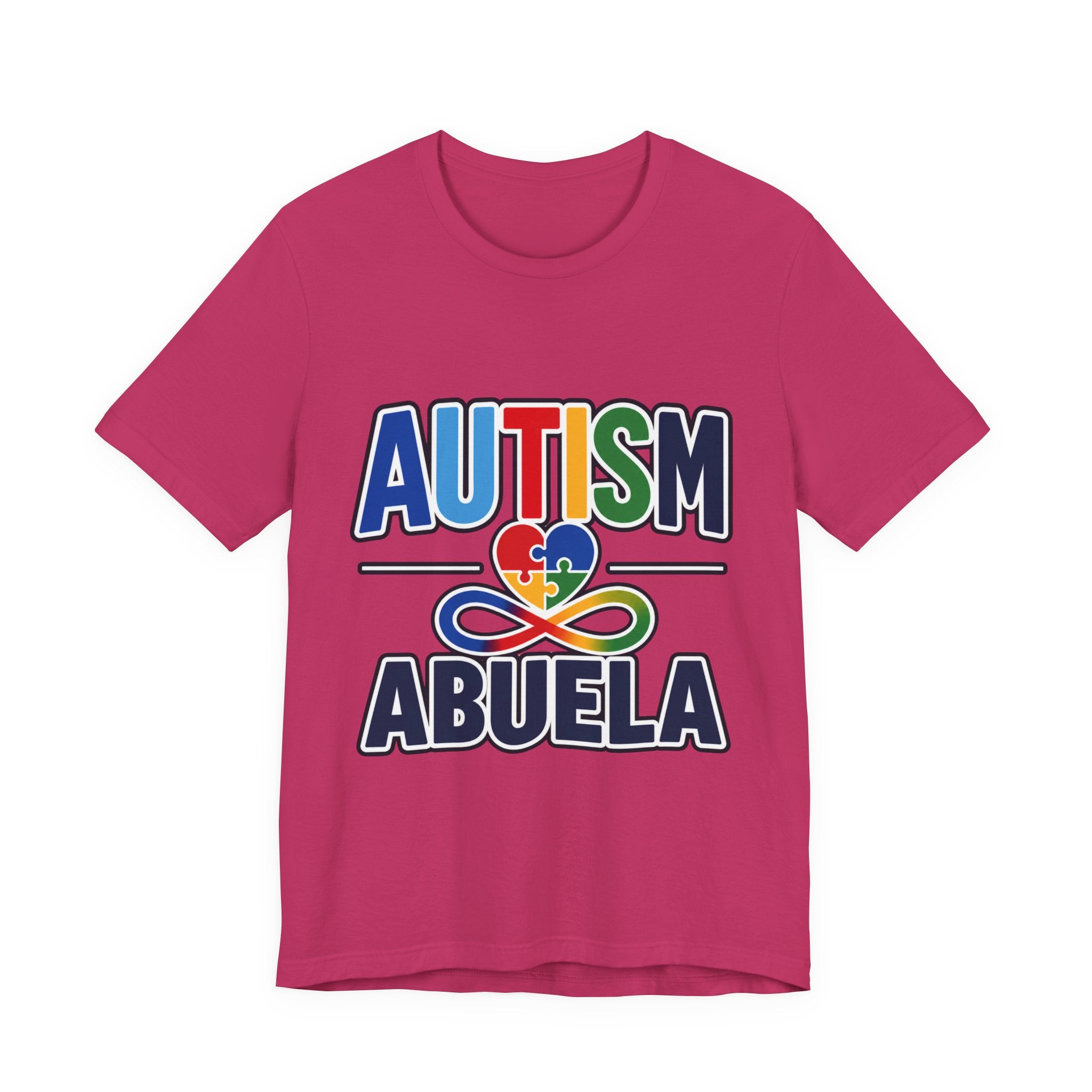 Autism Abuela Shirt | Spanish Autism Grandma T-Shirt | Puzzle Heart Infinity Design | Autism Awareness & Acceptance Gift