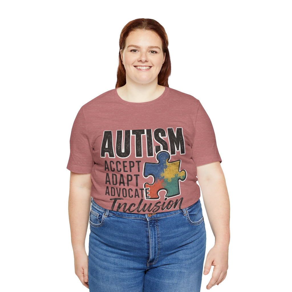 Autism Acceptance Shirt Inclusion Advocate T Shirt Puzzle Piece Tee Neurodiversity Awareness Special Needs Support Unisex Gift
