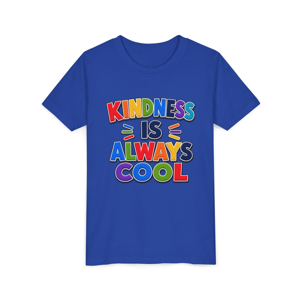 Kindness Is Always Cool Youth Tee | Rainbow Kids Shirt, Positive Message