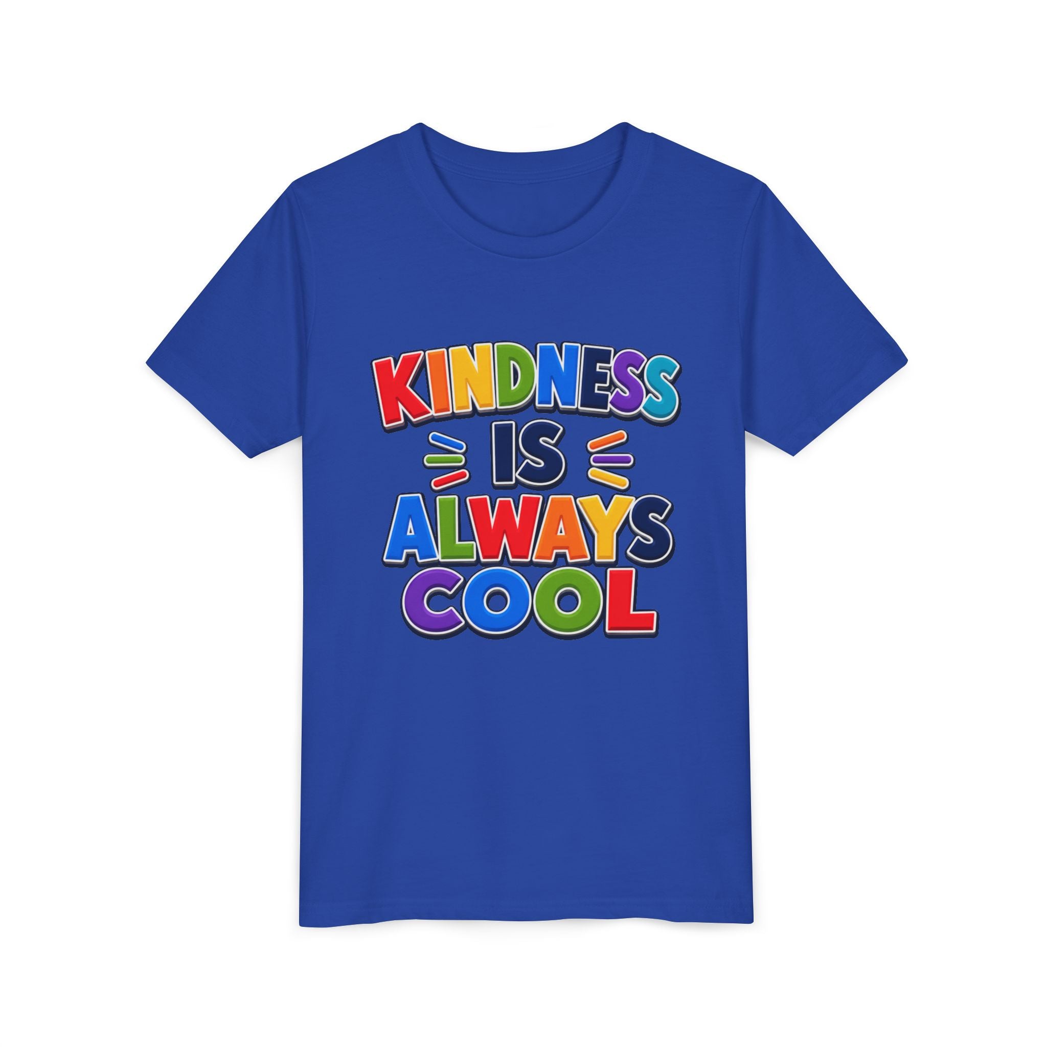 Kindness Is Always Cool Youth Tee | Rainbow Kids Shirt, Positive Message