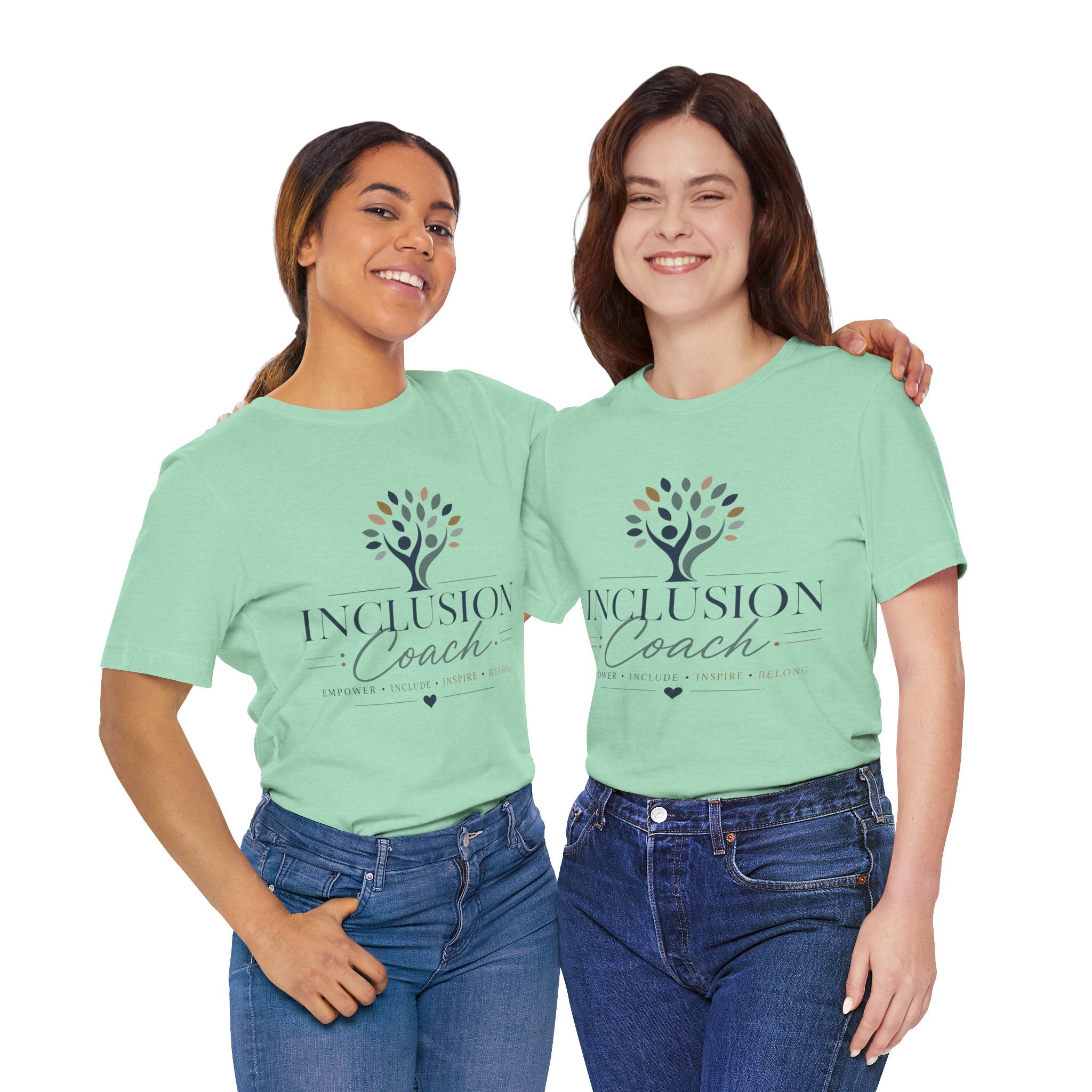 Inclusion Coach T-Shirt | Tree Logo, Empower Inclusivity, Diversity