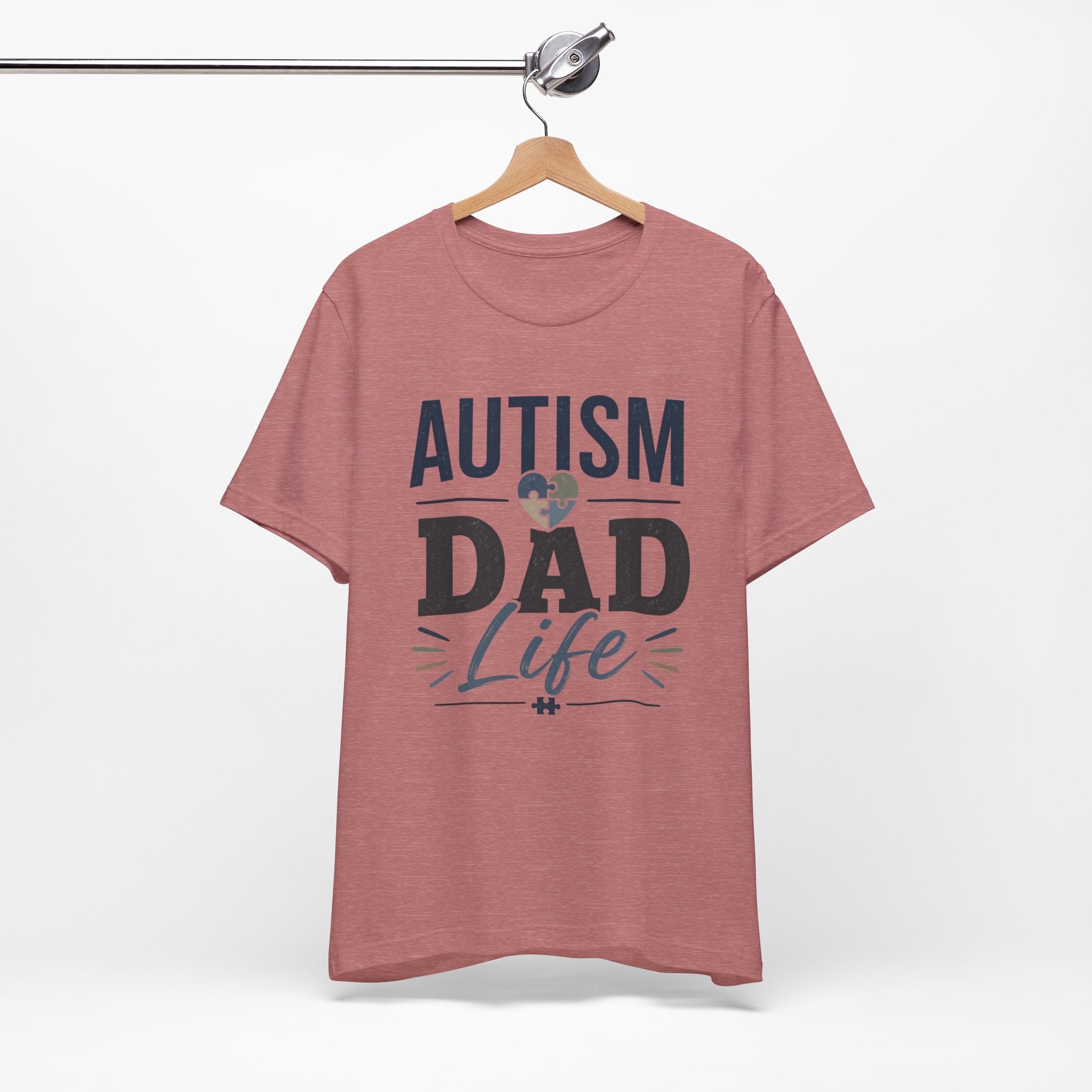 Autism Dad Life Shirt Autism Dad T Shirt Proud Autism Father Gift Autism Awareness Shirt Special Needs Dad Tee Puzzle Heart Design
