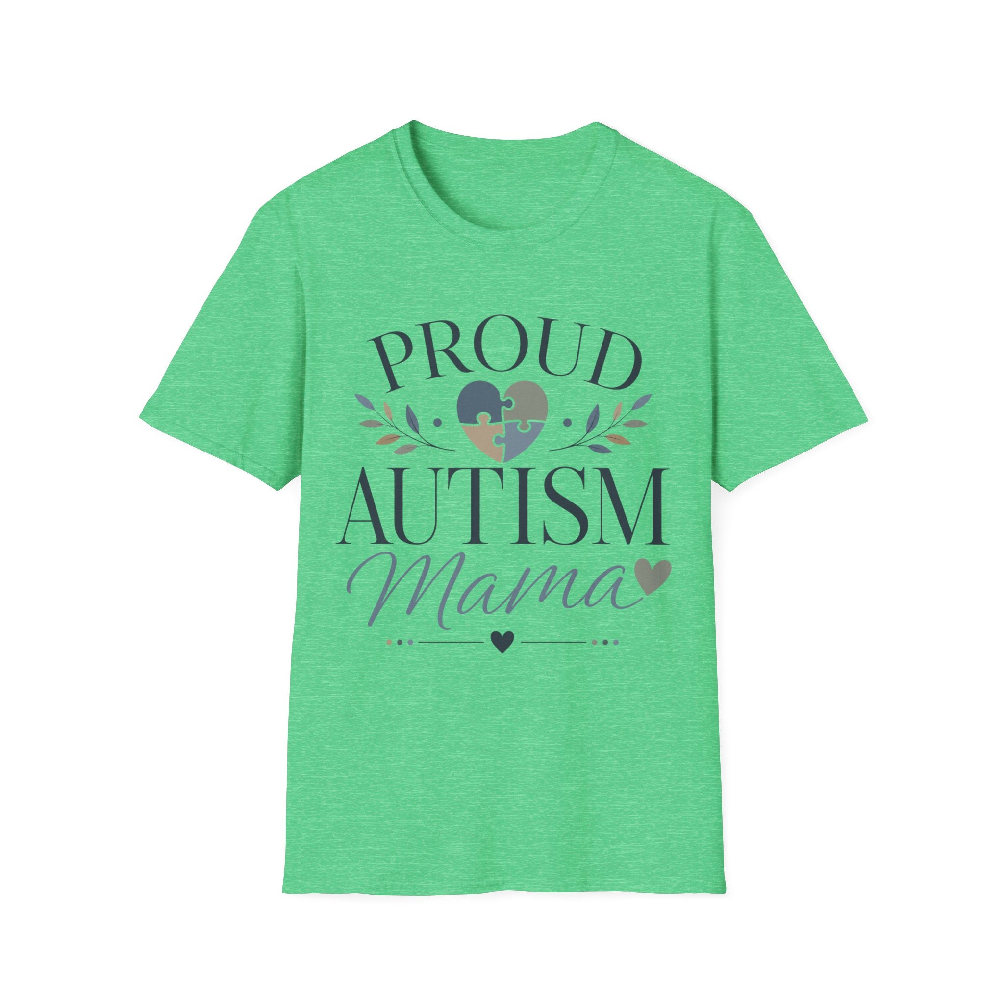 Proud Autism Mama T-Shirt | Puzzle Heart Awareness Tee | Special Needs
