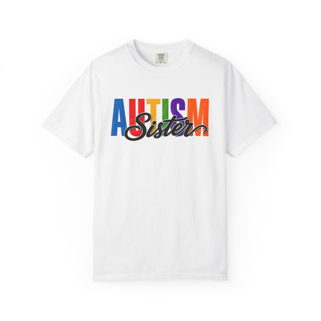 Autism Sister Shirt Proud Autism Sister T Shirt Autism Awareness Autism Acceptance Gift Puzzle Heart Special Needs Sibling Tee