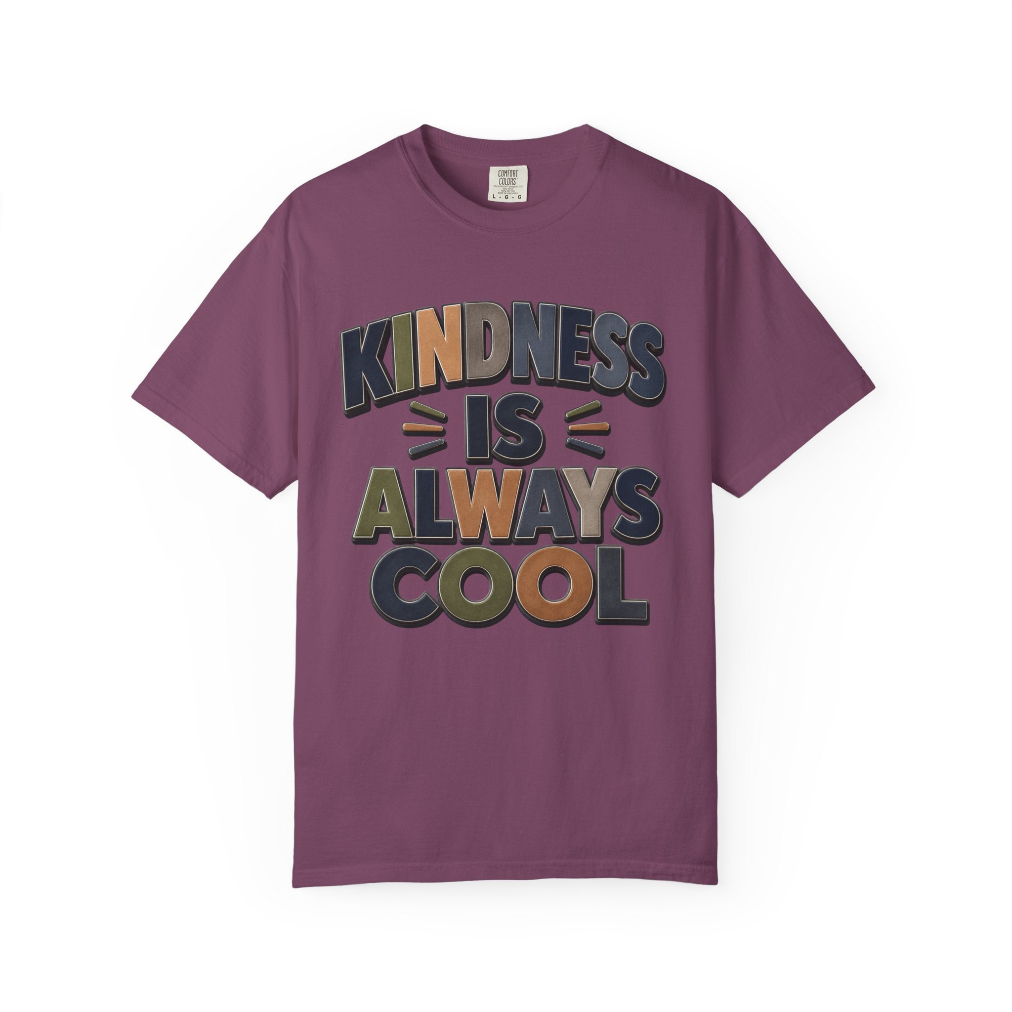 Kindness Is Always Cool T-Shirt | Retro Bold Lettering, Positive Message