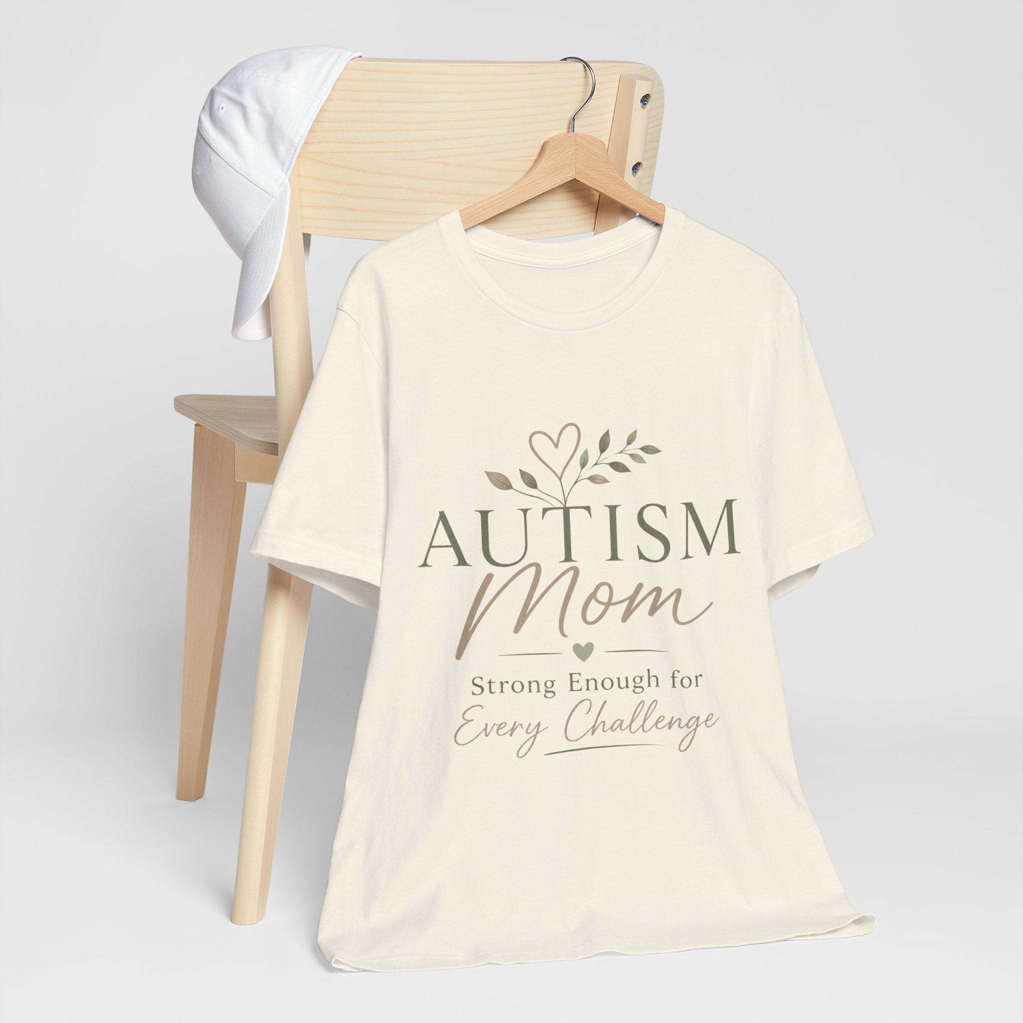 Autism Mom Shirt | Strong Enough for Every Challenge | Autism Acceptance Tee | Special Needs Mom Gift | Neurodiversity Shirt