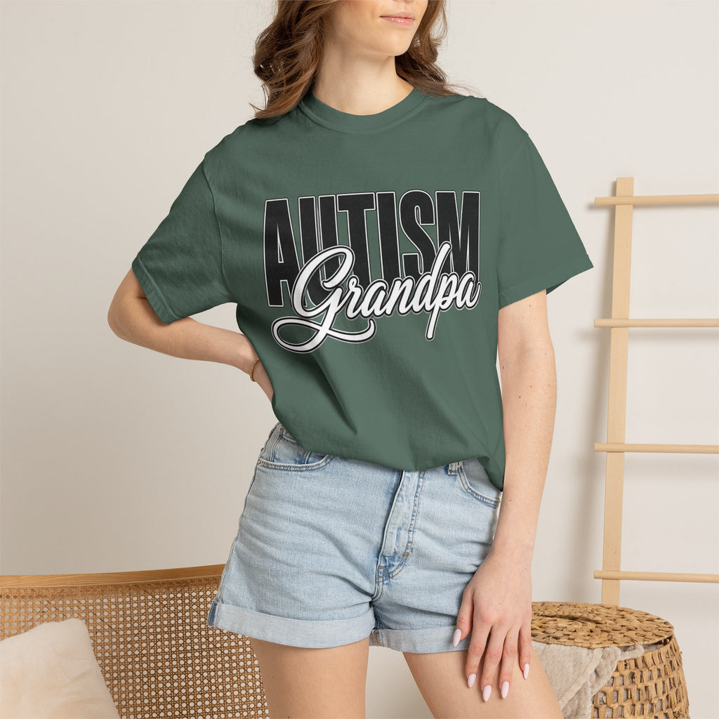 Autism Grandpa Shirt Proud Autism Grandpa T Shirt Autism Awareness Autism Acceptance Gift Puzzle Heart Special Needs Grandpa Tee